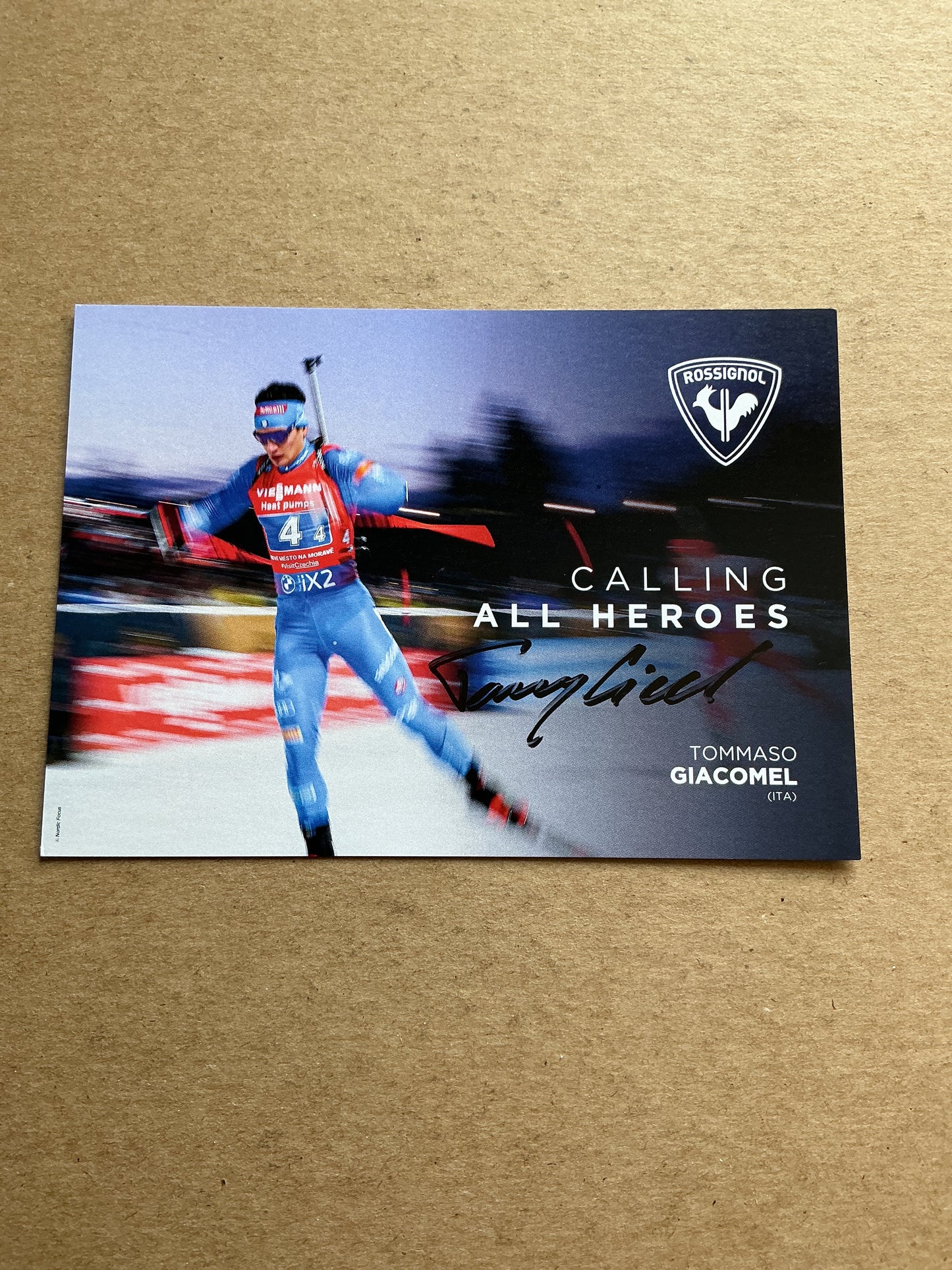 Tommaso Giacomel, Italy 🇮🇹 Biathlon Winter Sports 2024/25 hand signed
