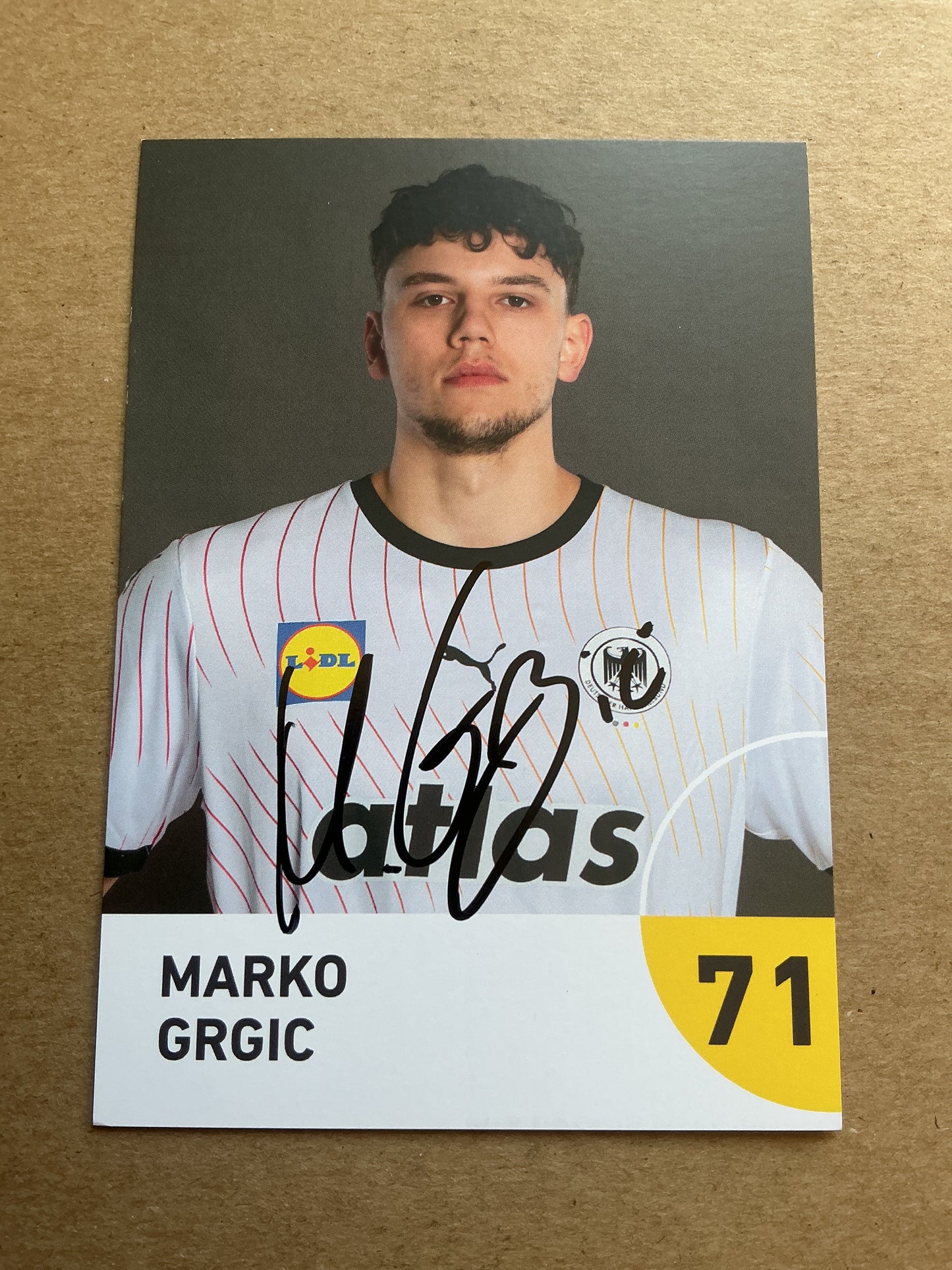 Marko Grgic, Germany 🇩🇪 Handball Summer Olympics 2024 hand signed