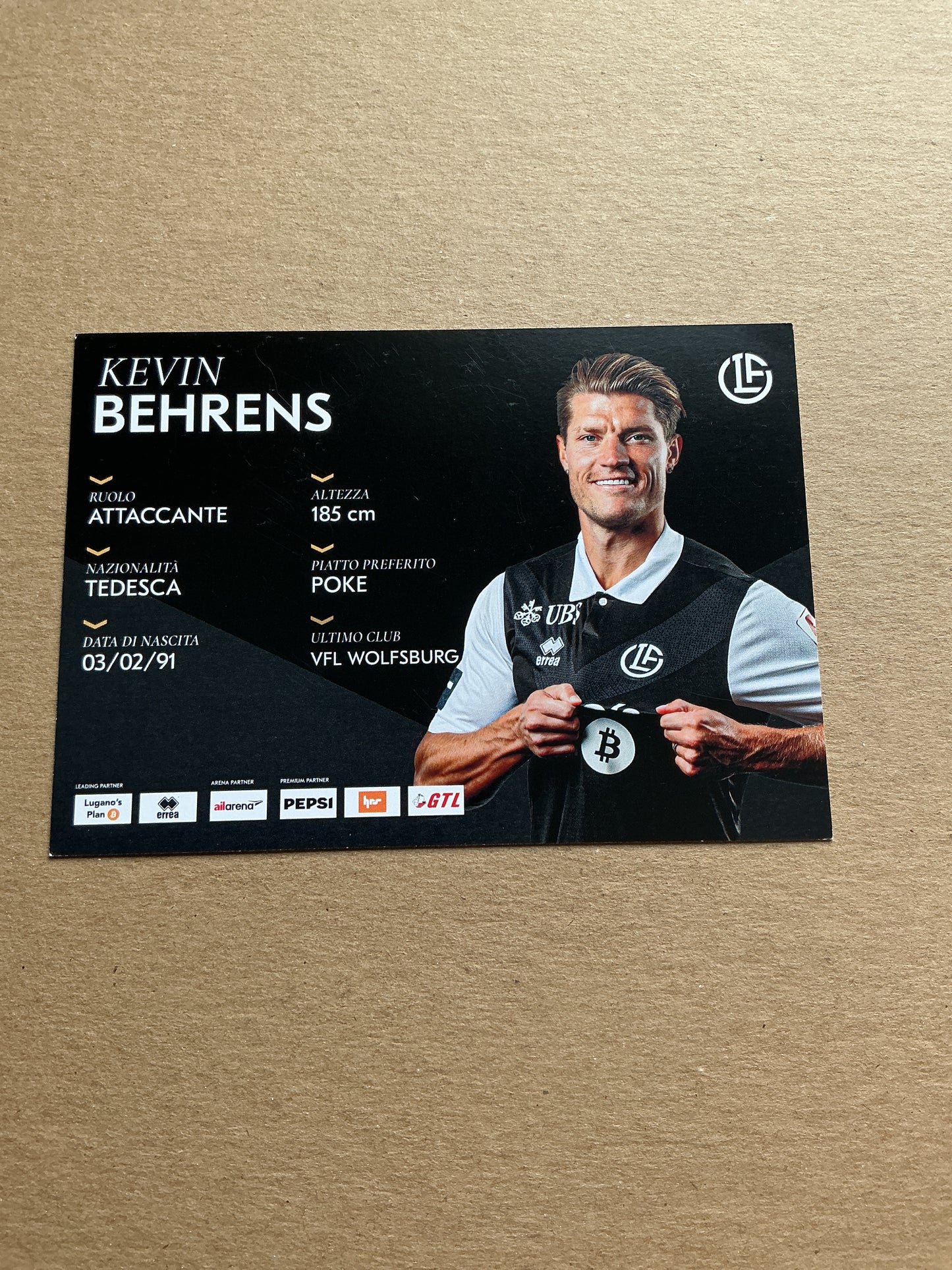 Kevin Behrens, Germany 🇩🇪 HC Lugano 2025/26 hand signed