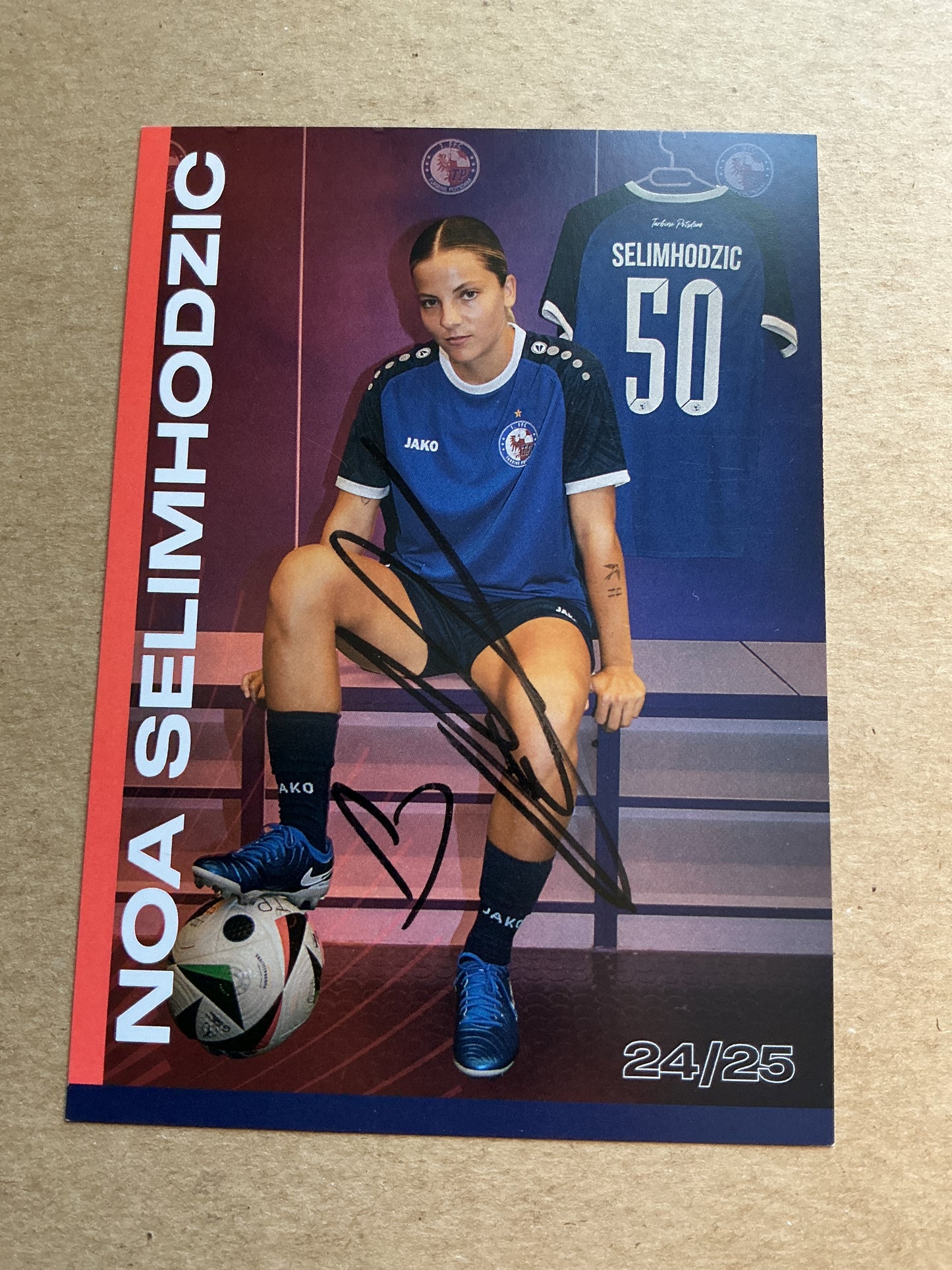 Noa Selimhodzic, Israel 🇮🇱 1.FFC Turbine Potsdam 2024/25 hand signed