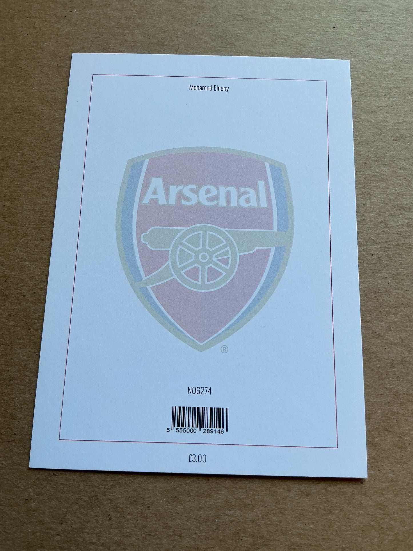 Mohamed Elneny, Egypt 🇪🇬 Arsenal FC 2023/24 hand signed