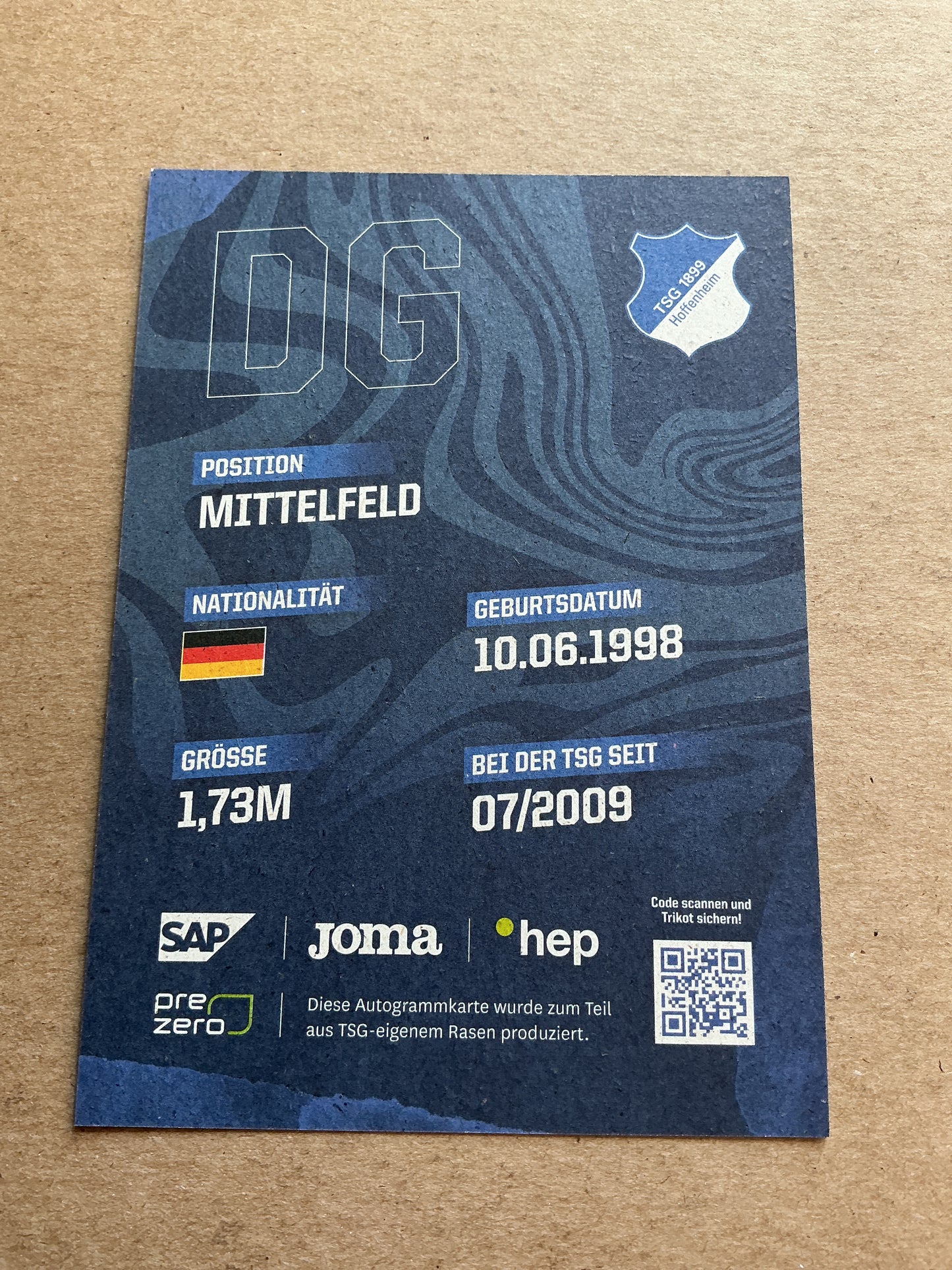 Dennis Geiger, Germany 🇩🇪 TSG 1899 Hoffenheim 2023/24 hand signed