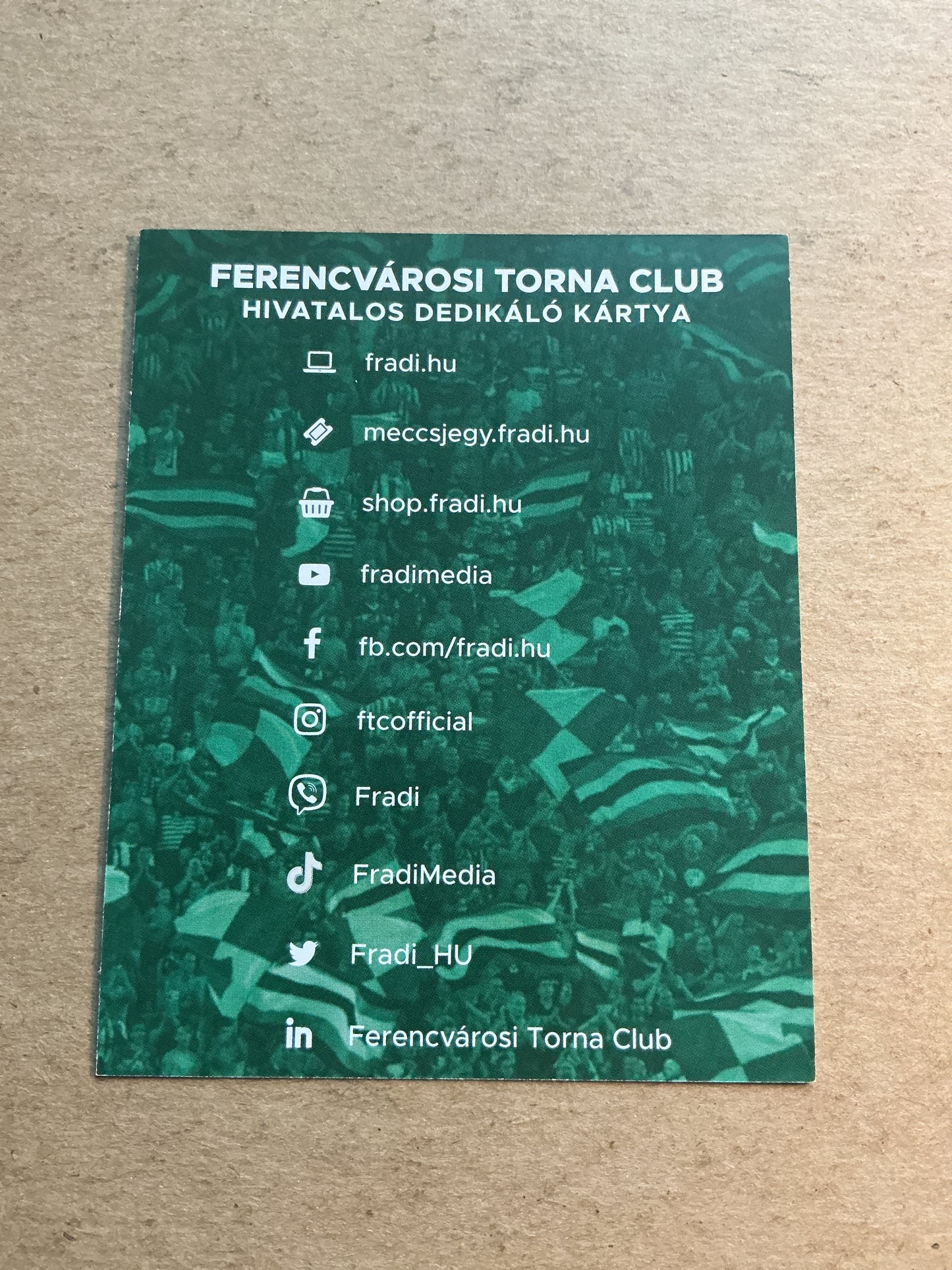 Bálint Vécsei, Hungary 🇭🇺 Ferencvaros TC 2021/22 hand signed