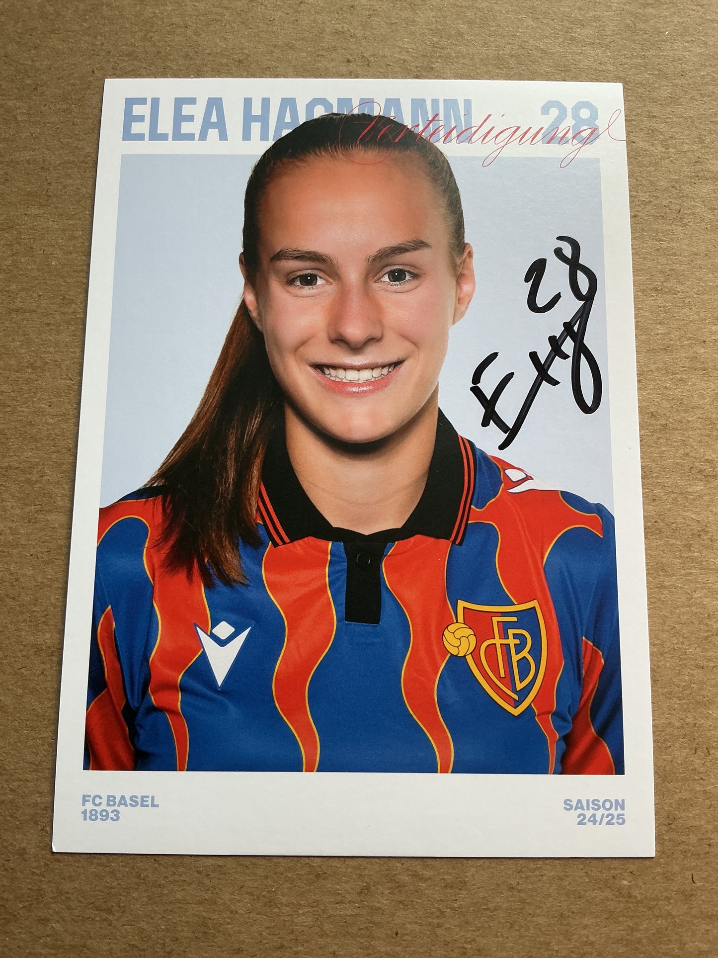Elea Hagmann, Switzerland 🇨🇭 FC Basel 2024/25 hand signed