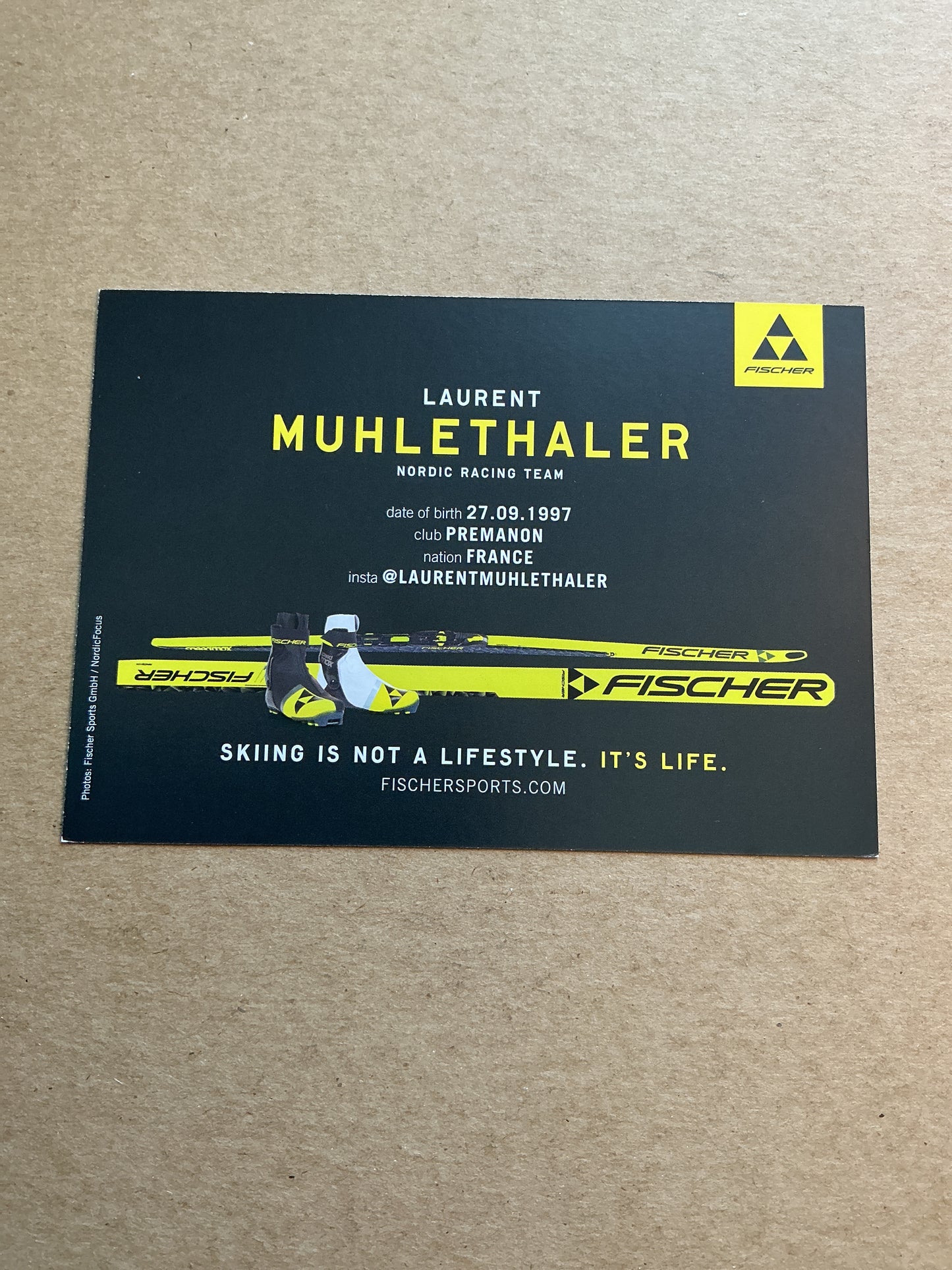Laurent Muhlethaler, France 🇫🇷 Nordic Combined Winter Sports 2024/25 hand signed