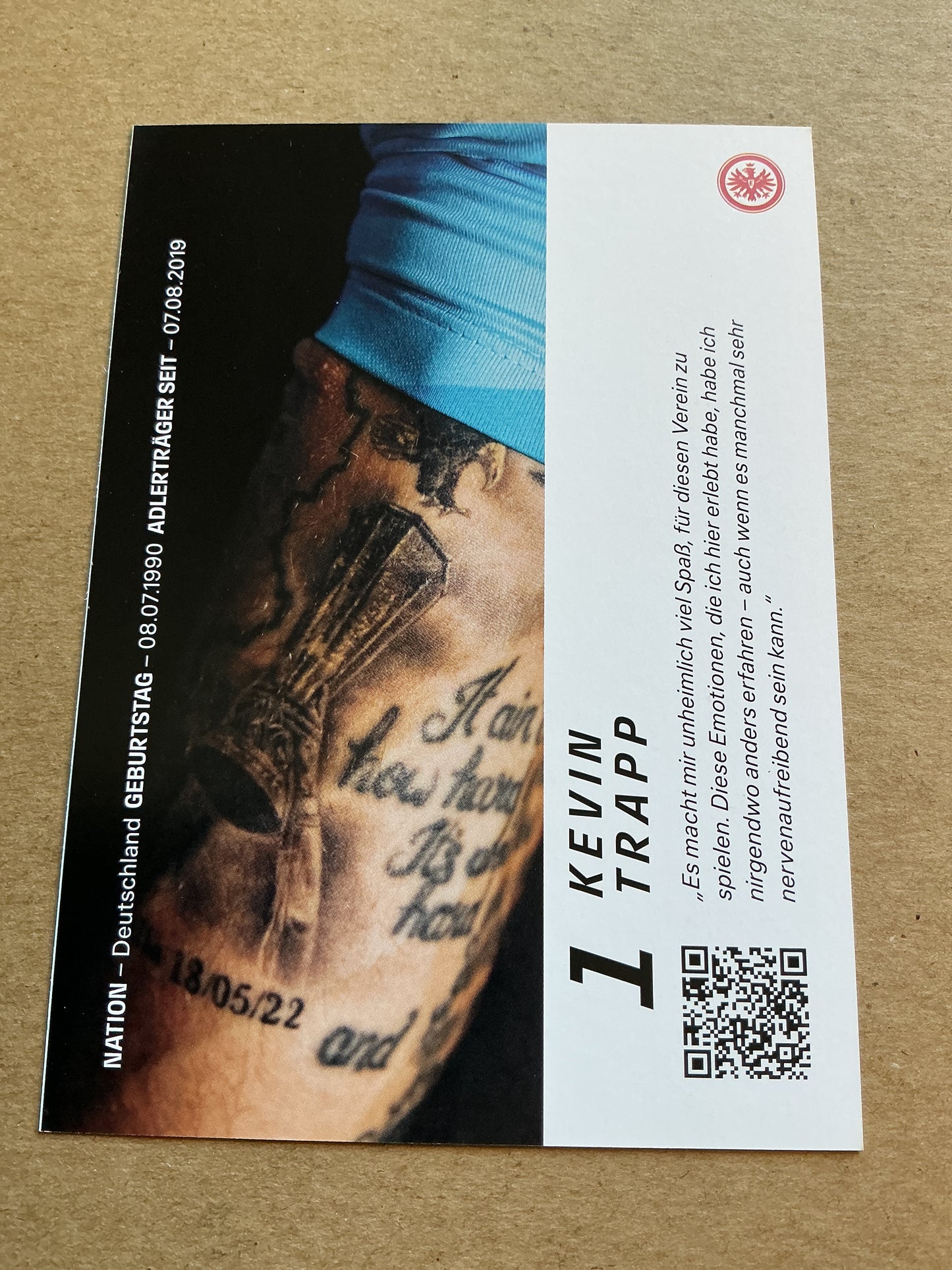 Kevin Trapp, Germany 🇩🇪 Eintracht Frankfurt 2023/24 hand signed