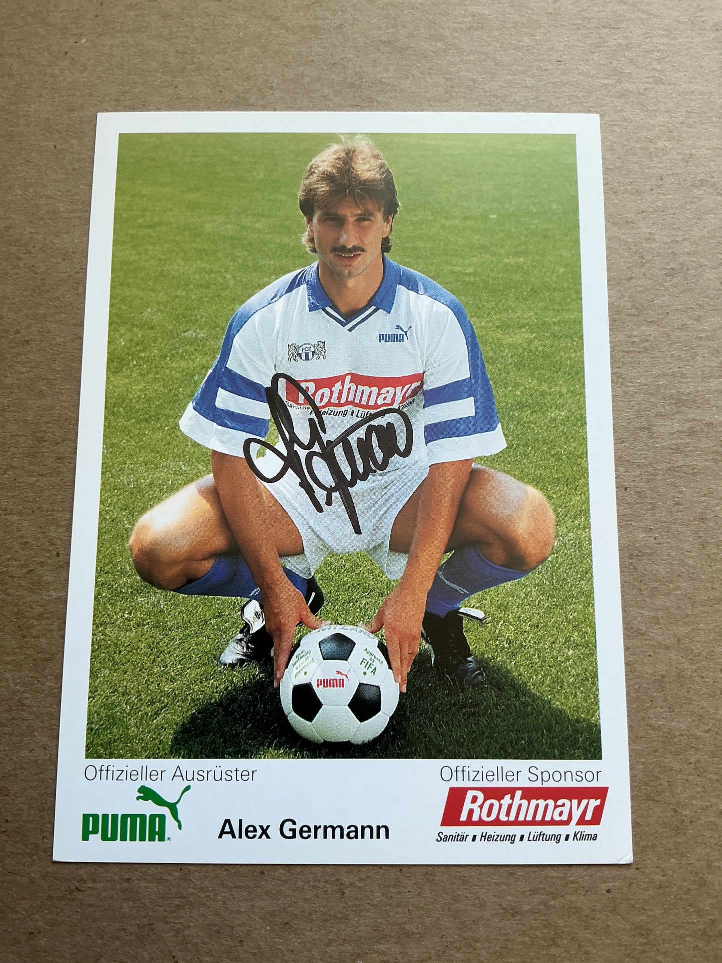 Alex Germann, Switzerland 🇨🇭 FC Zürich 1992/93 hand signed