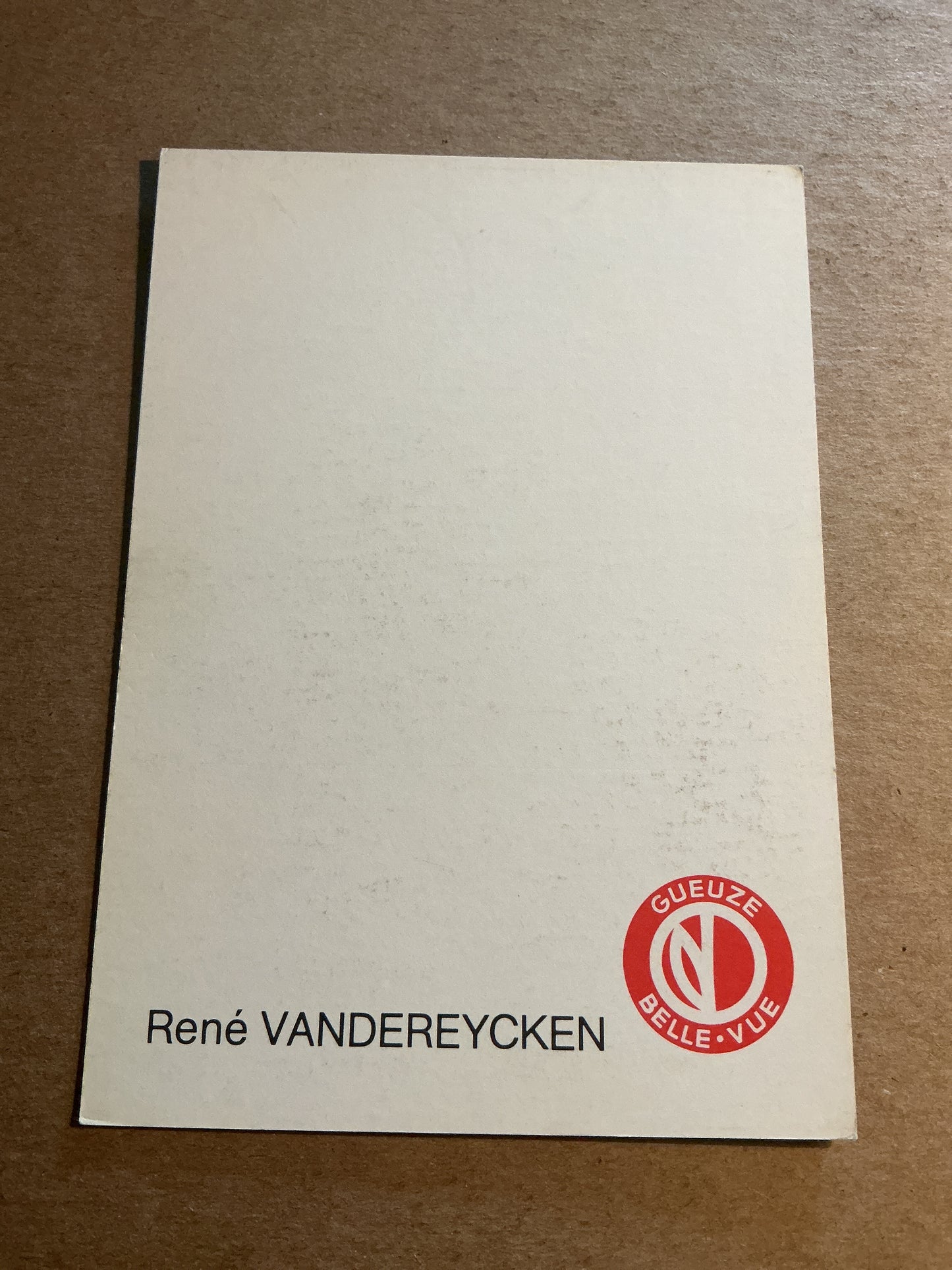 Rene Vandereycken, Belgium 🇧🇪 RSC Anderlecht 1983/84 hand signed