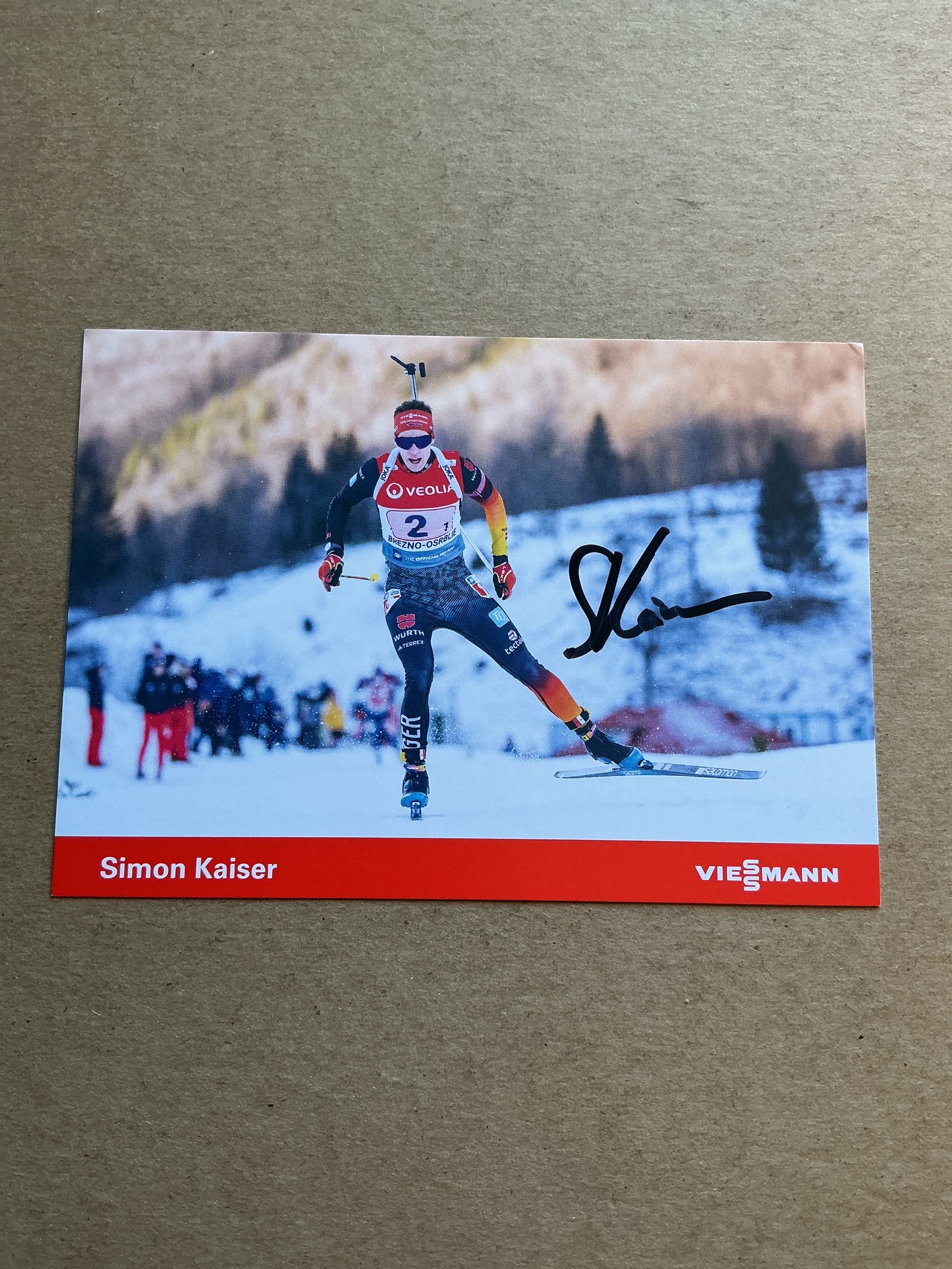 Simon Kaiser, Germany 🇩🇪 Biathlon Winter Sports 2024/25 hand signed