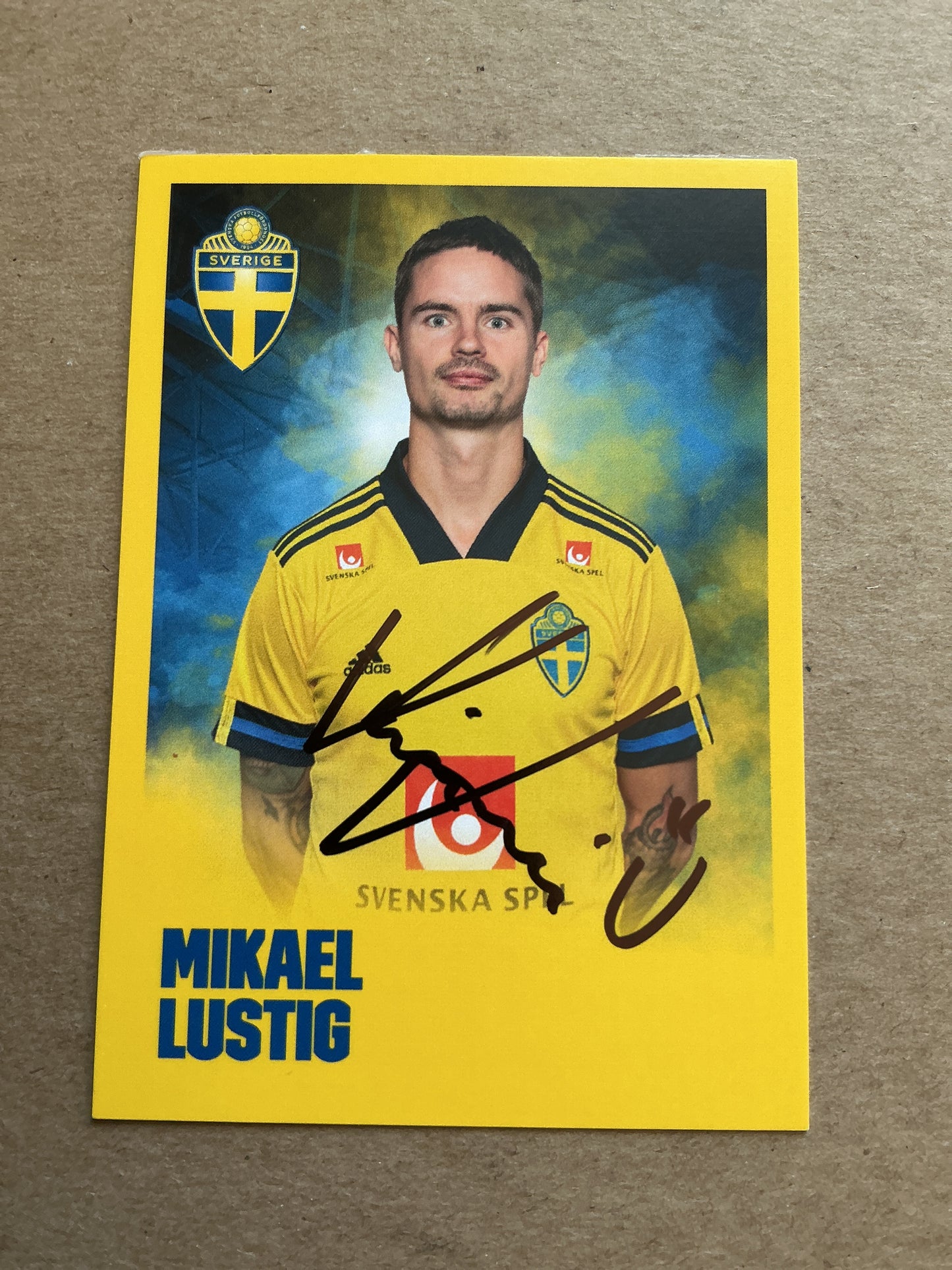 Mikael Lustig, Sweden 🇸🇪 UEFA Euro 2020 KAA Gent hand signed