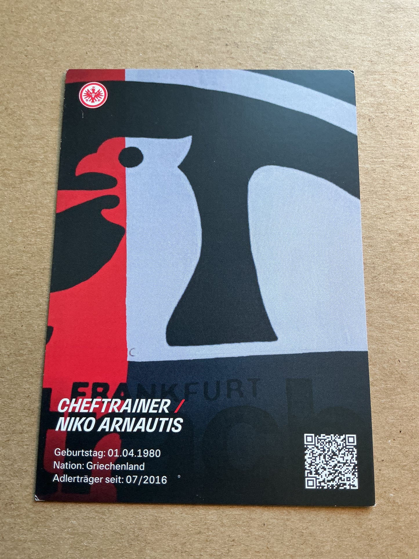 Niko Arnautis, Greece 🇬🇷 Eintracht Frankfurt 2024/25 hand signed