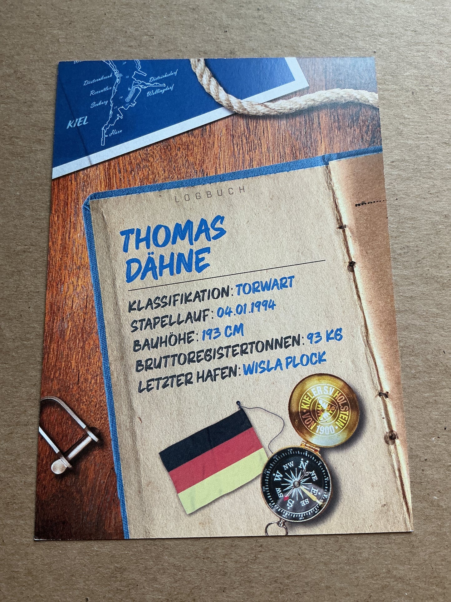 Thomas Dähne, Germany 🇩🇪 Holstein Kiel 2024/25 hand signed