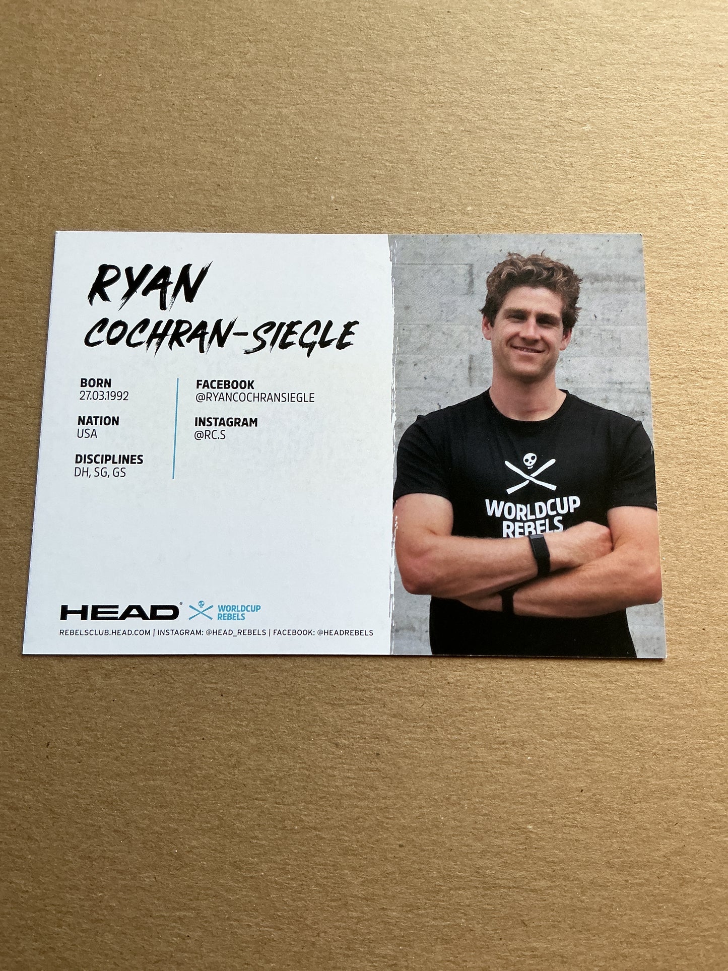 Ryan Cochran-Siegle, USA 🇺🇸 Alpine Winter Sports 2024/25 hand signed