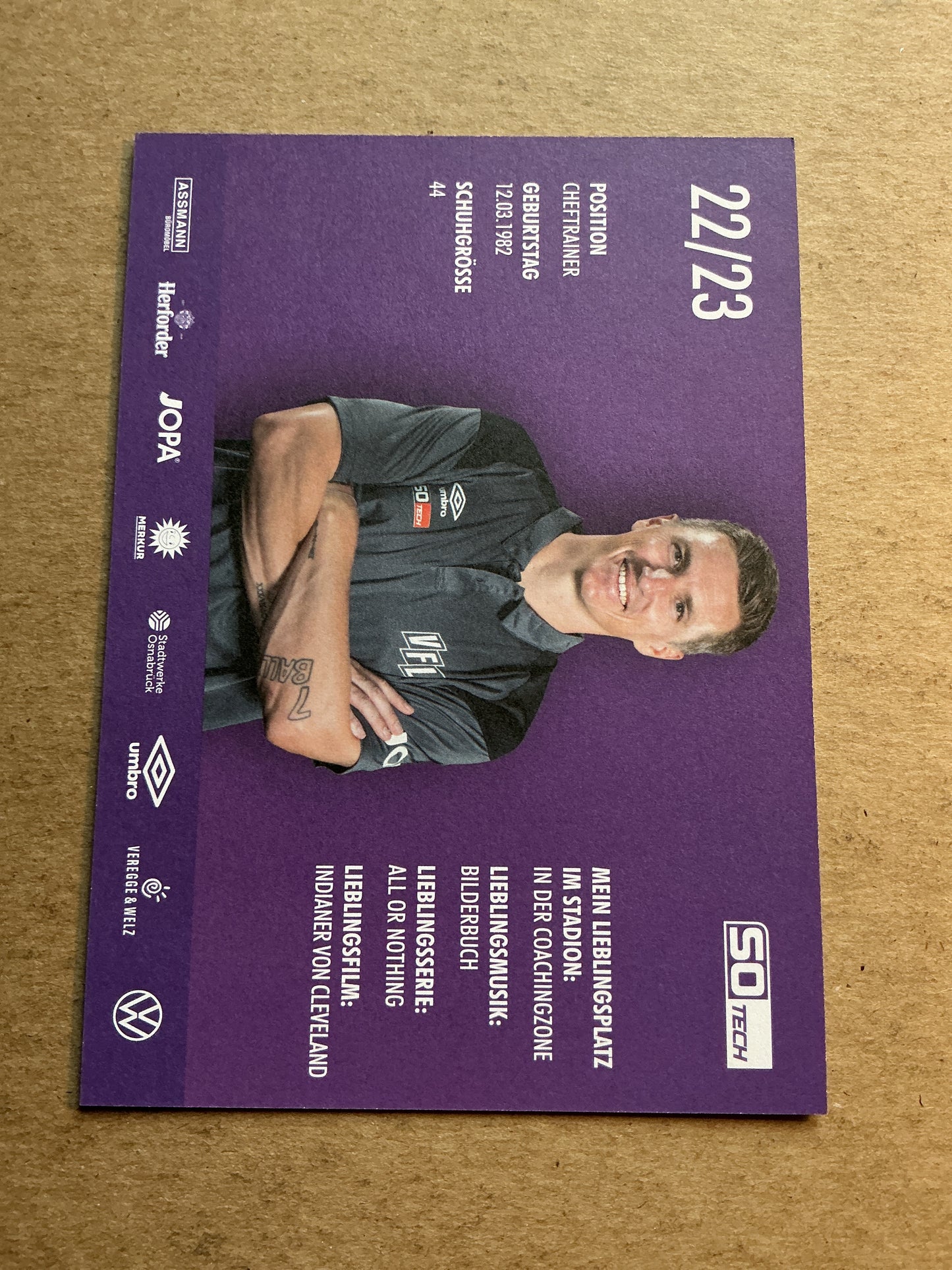 Tobias Schweinsteiger, Germany 🇩🇪 VfL Osnabrück 2022/23 hand signed