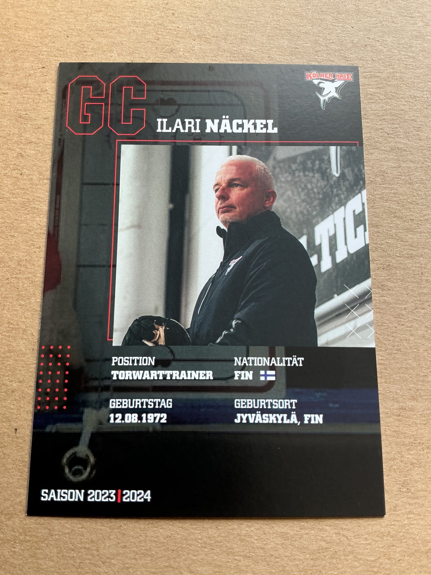 Ilari Näckel, Finland 🇫🇮 Kölner Haie 2023/24 hand signed