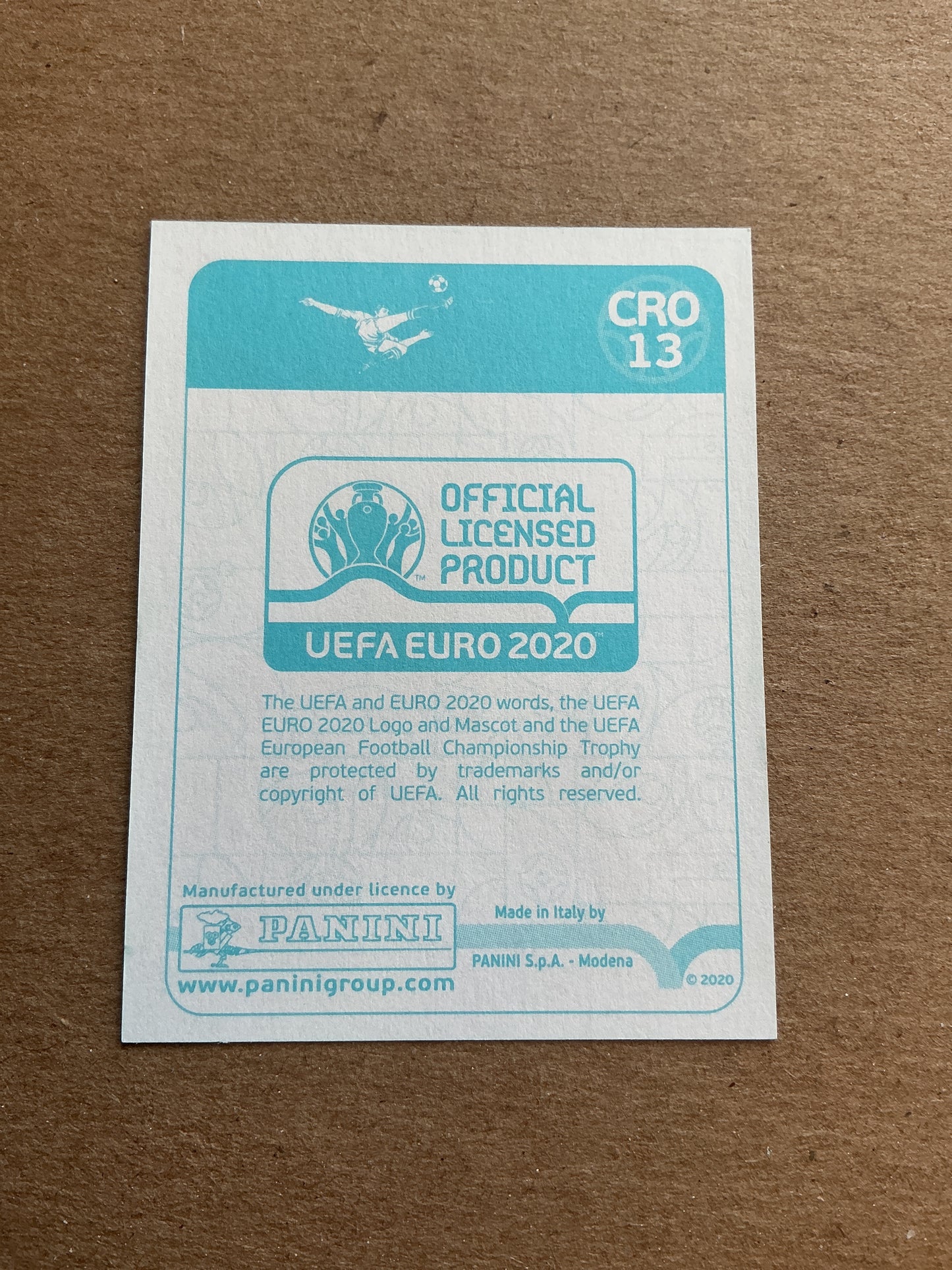 Domagoj Vida, Croatia ππ· UEFA Euro 2020 Panini hand signed