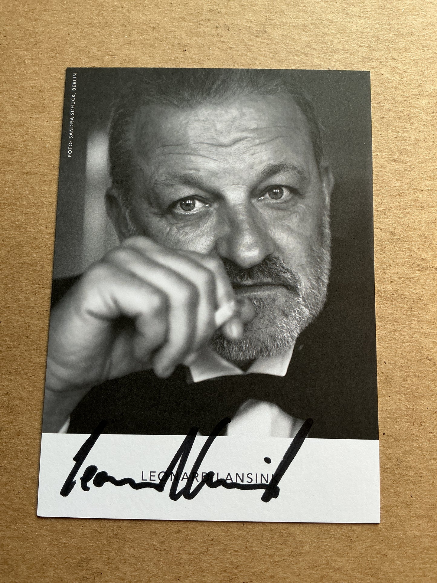 Leonard Lansink, Germany 🇩🇪 Actor 2025 hand signed
