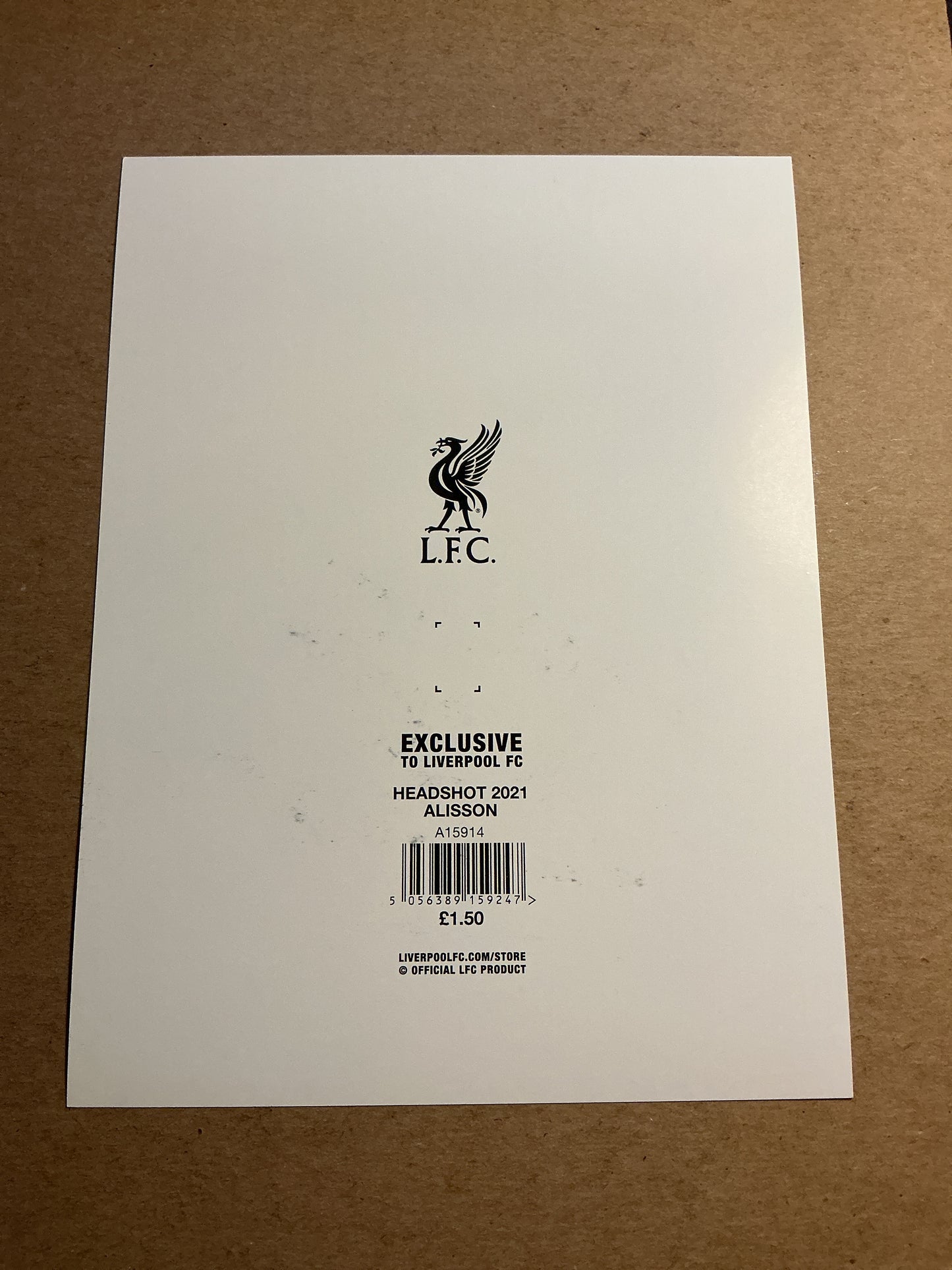Alisson Becker, Brazil π§π· Liverpool FC 2020/21 hand signed