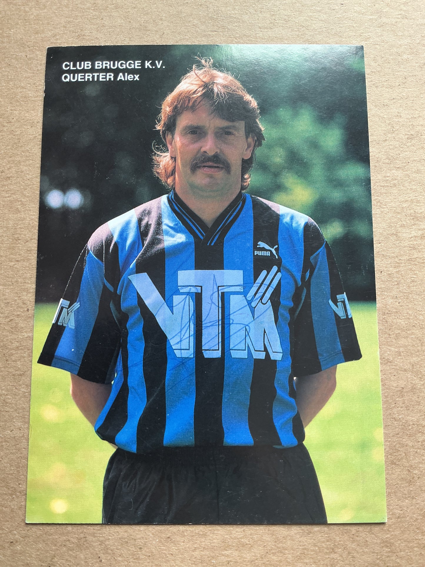 Alex Querter, Belgium 🇧🇪 Club Brugge 1992/93 hand signed