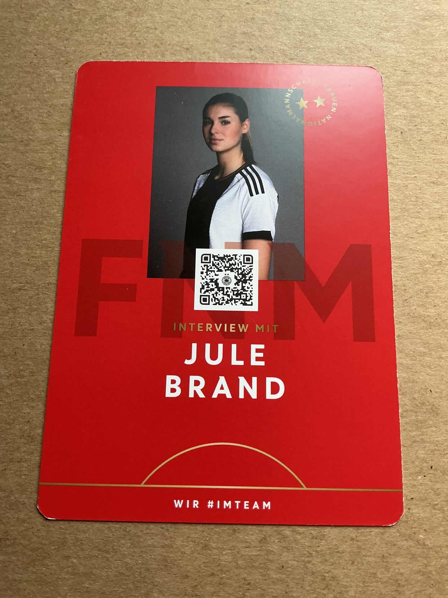Jule Brand, Germany 🇩🇪 FIFA World Cup 2023 hand signed