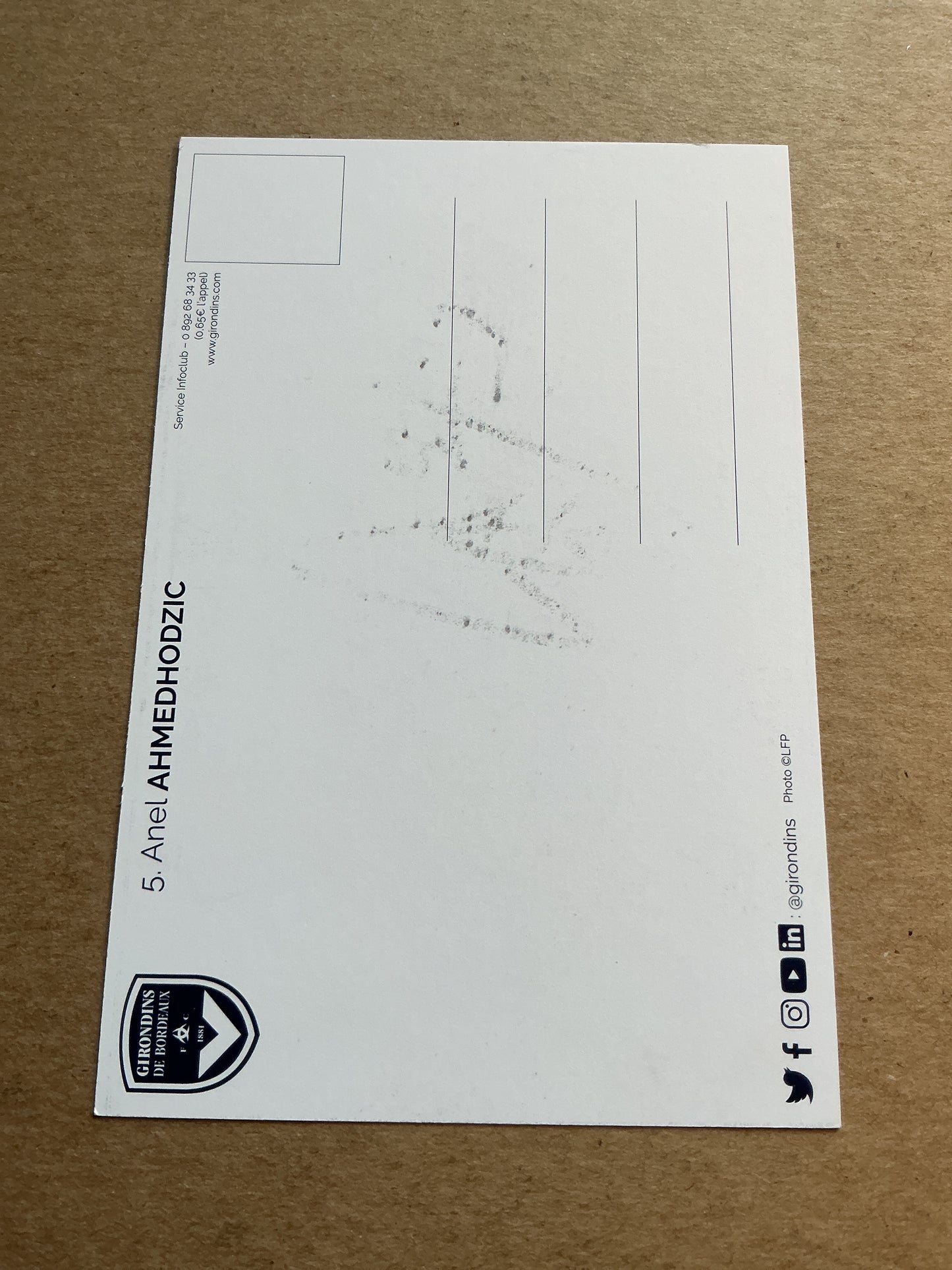 Anel Ahmedhodzic, Bosnia 🇧🇦 Girondins Bordeaux 2021/22 hand signed