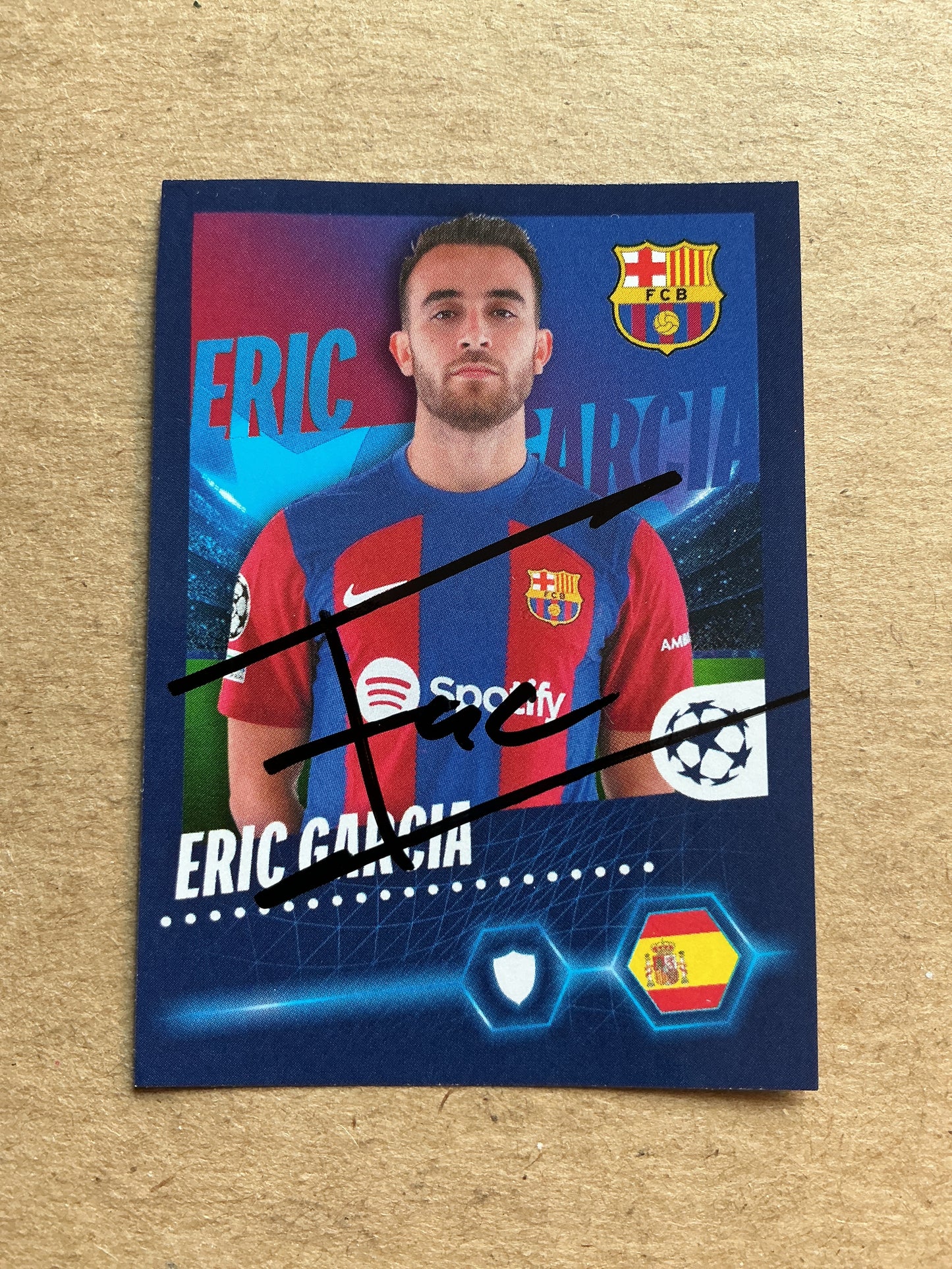 Eric Garcia, Spain 🇪🇸 FC Barcelona 2023/24 Topps hand signed