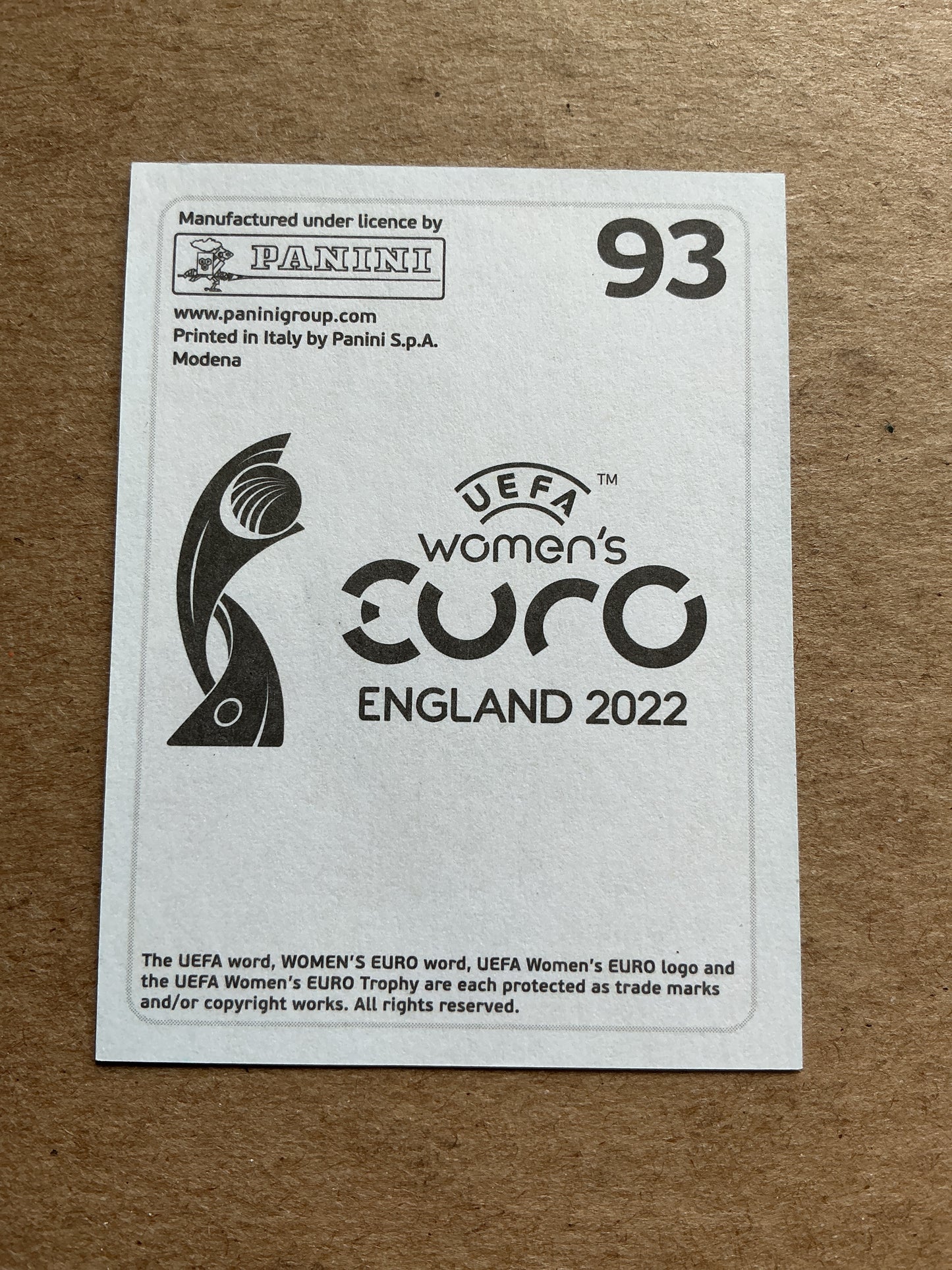 Emilie Bosshard Haavi, Norway 🇳🇴 UEFA Women’s Euro Cup 2022 Panini hand signed