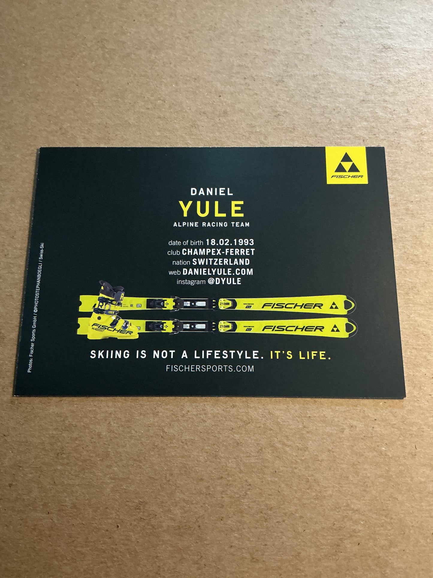 Daniel Yule, Switzerland 🇨🇭 Alpine Winter Sports 2024/25 hand signed