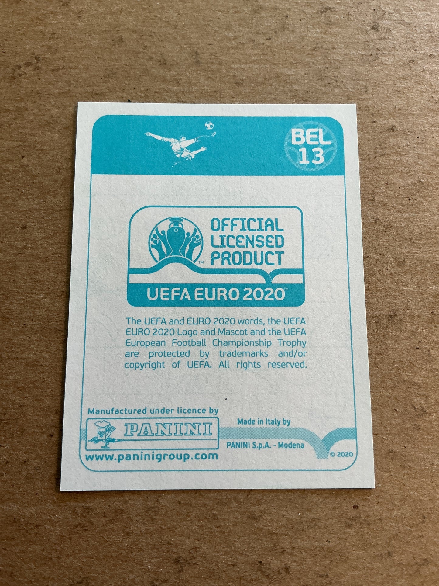 Thomas Meunier, Belgium 🇧🇪 UEFA Euro 2020 Panini hand signed