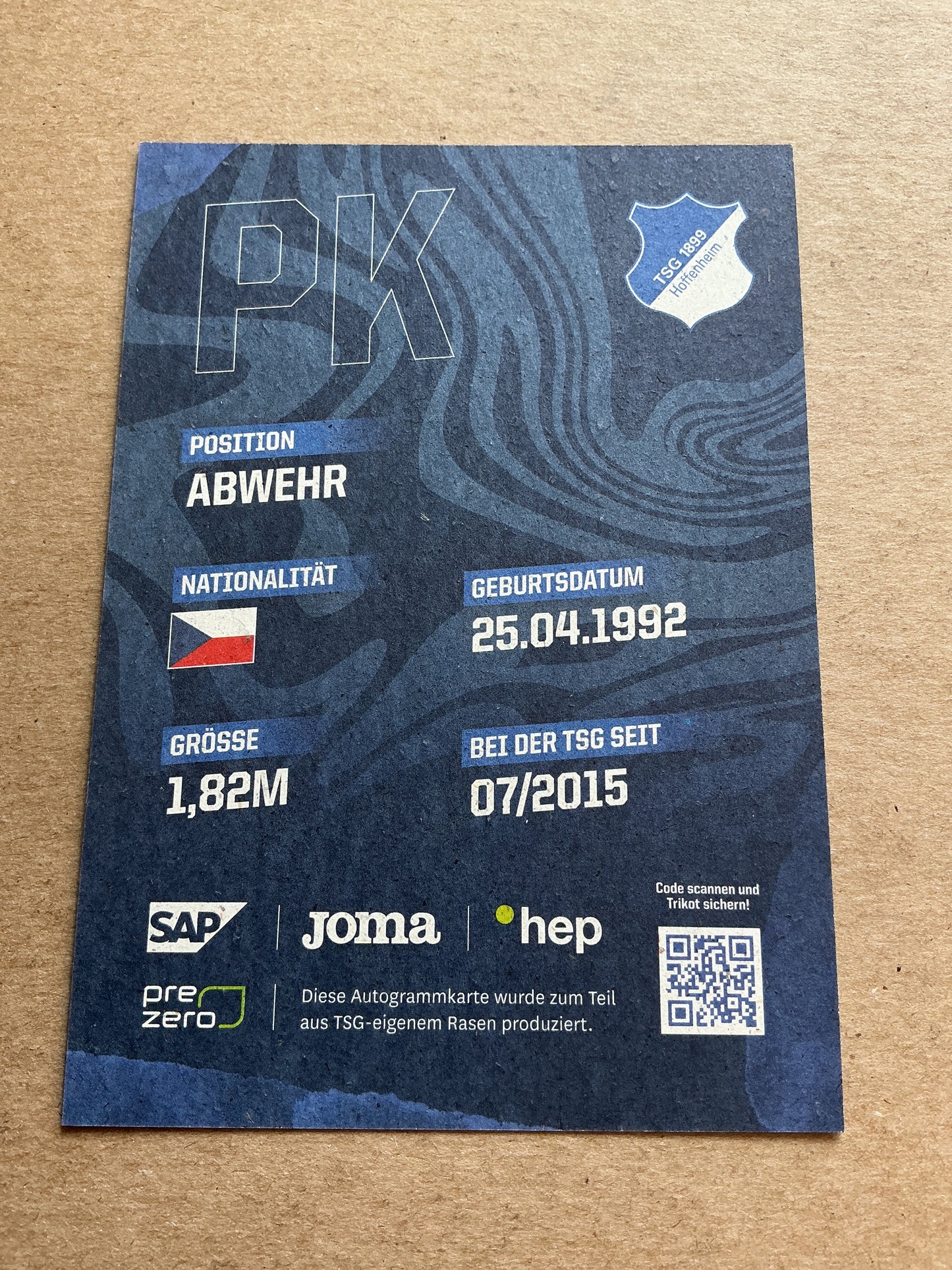 Pavel Kaderabek, Czech Republic 🇨🇿 TSG 1899 Hoffenheim 2023/24 hand signed