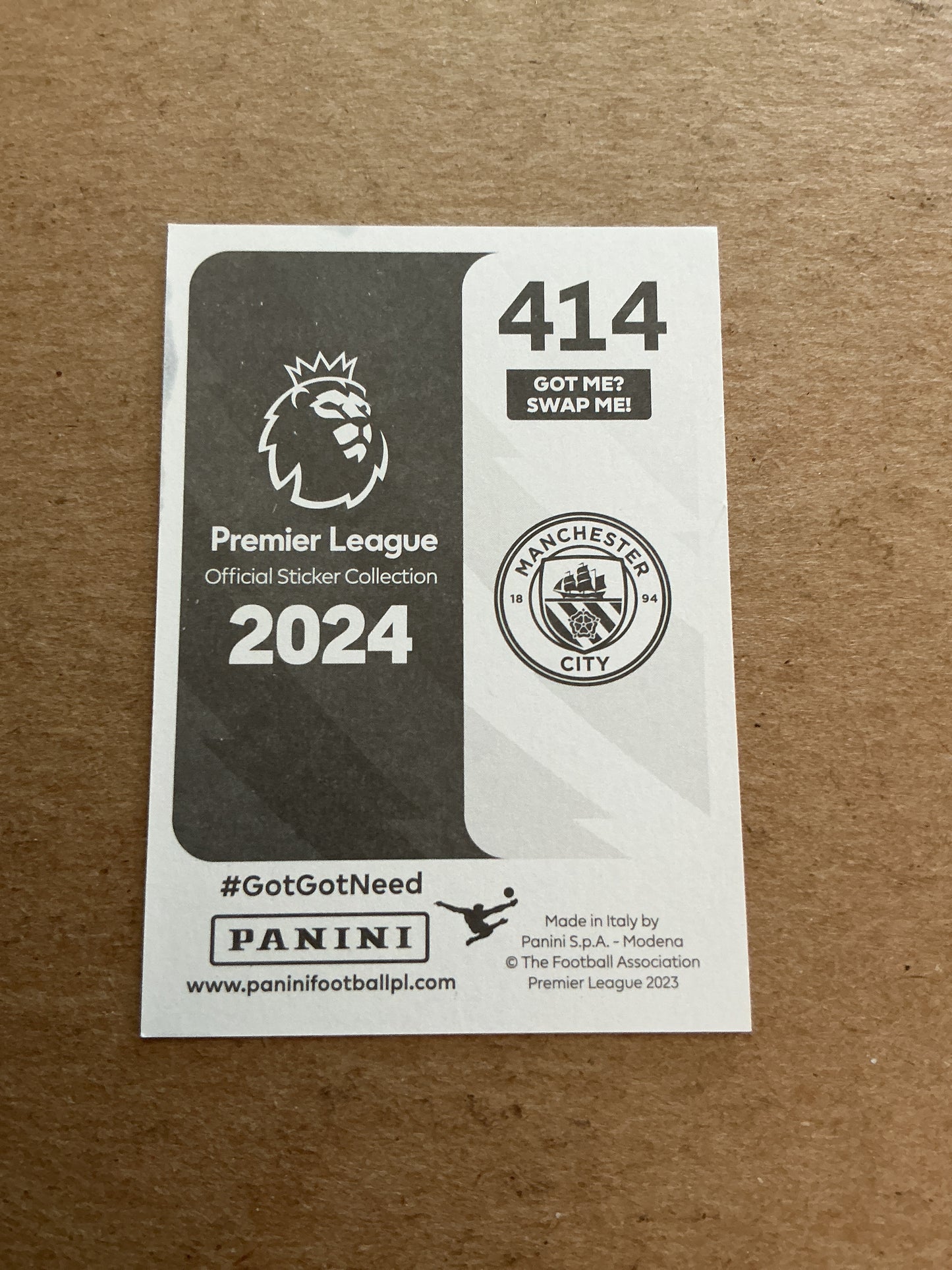 Manuel Akanji, Switzerland 🇨🇭 Manchester City 2024 Panini hand signed