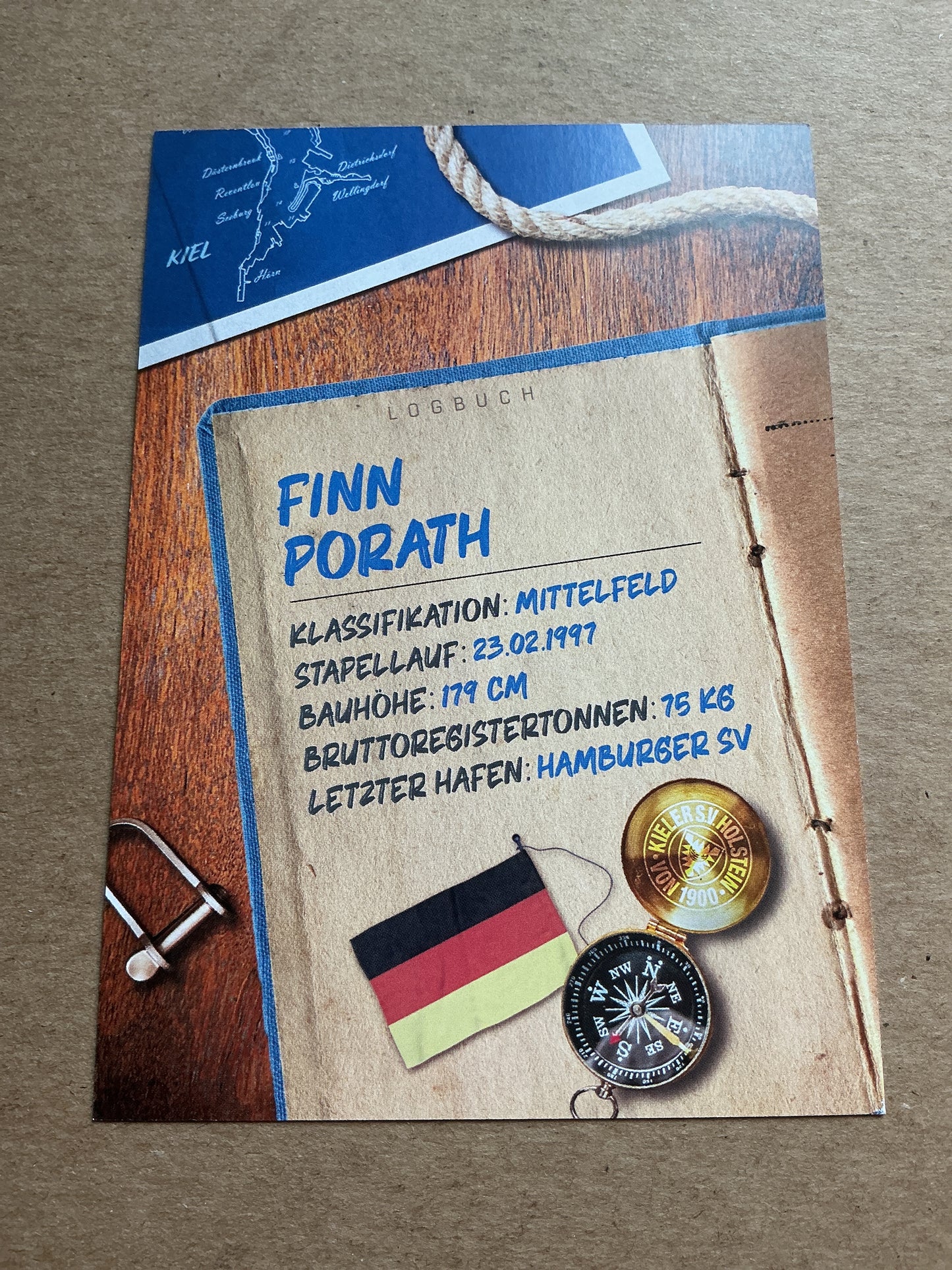 Finn Porath, Germany 🇩🇪 Holstein Kiel 2024/25 hand signed