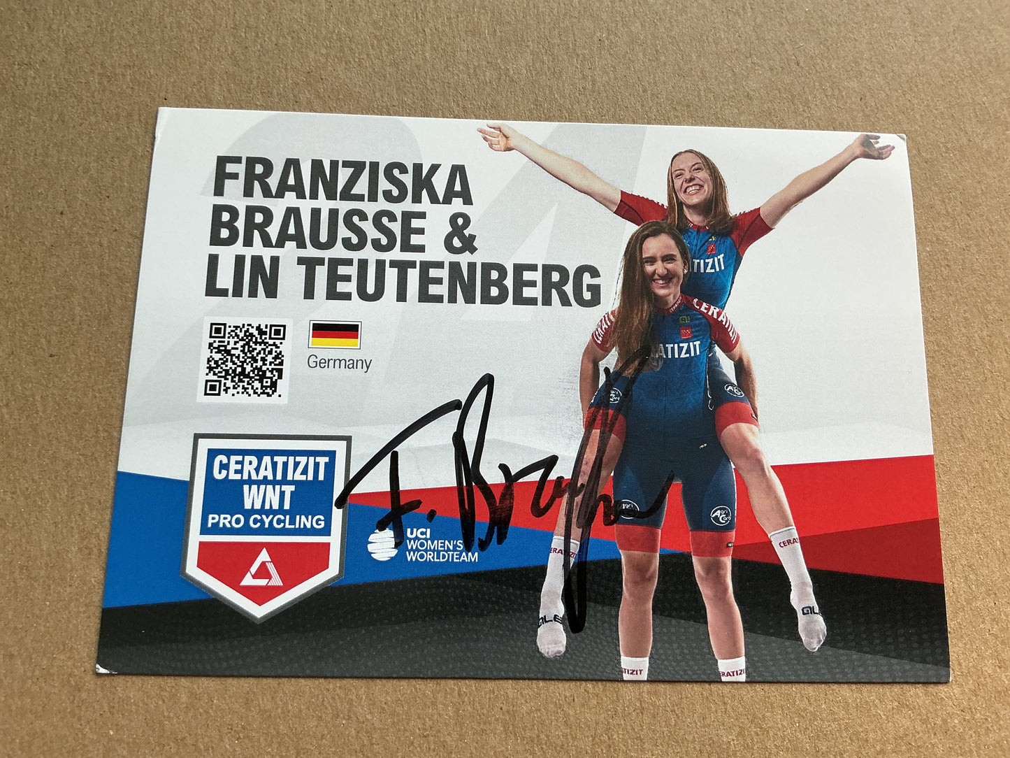 Franziska Brauße, Germany 🇩🇪 Cycling Summer Olympics 2024 hand signed