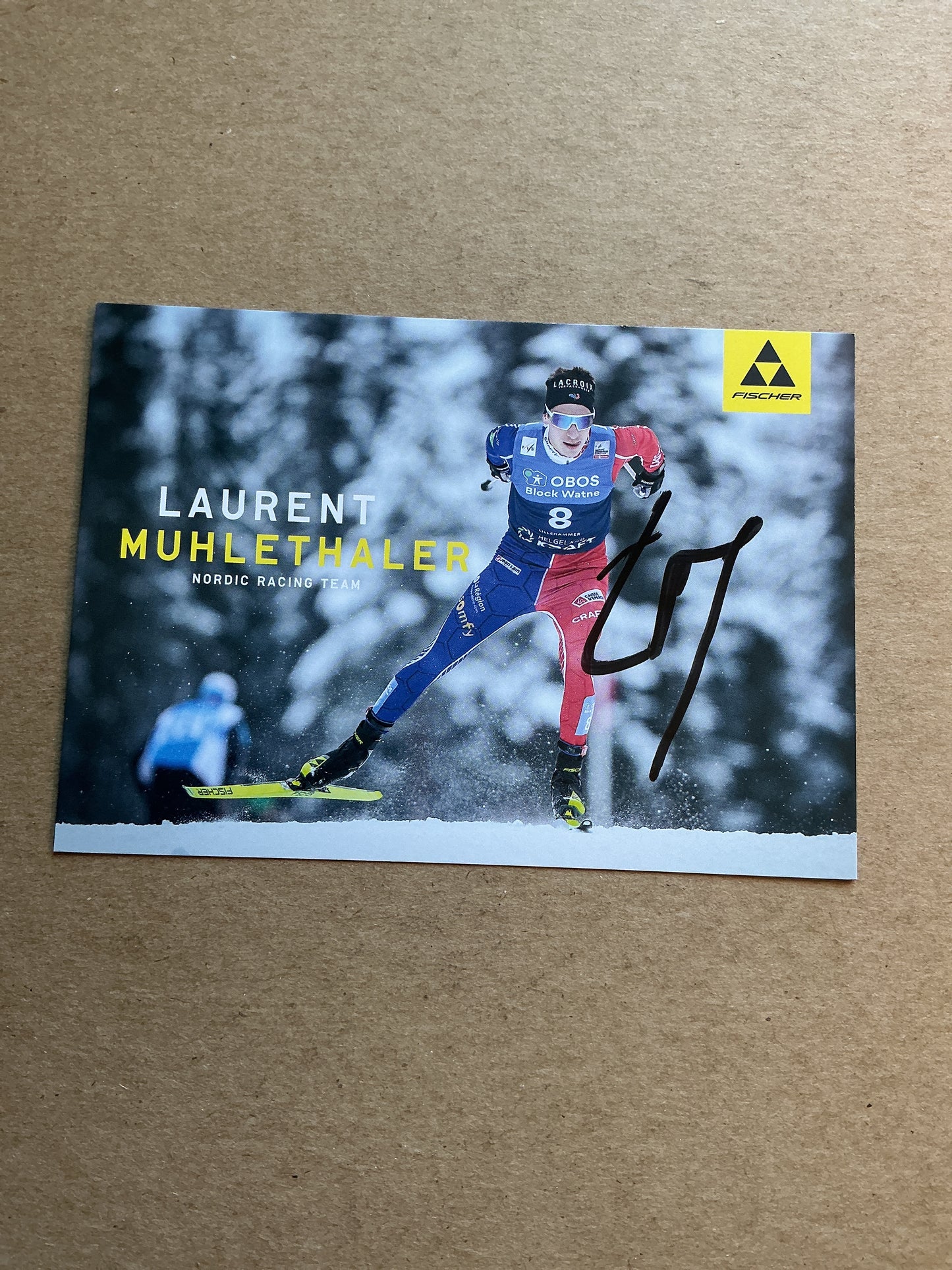 Laurent Muhlethaler, France 🇫🇷 Nordic Combined Winter Sports 2024/25 hand signed