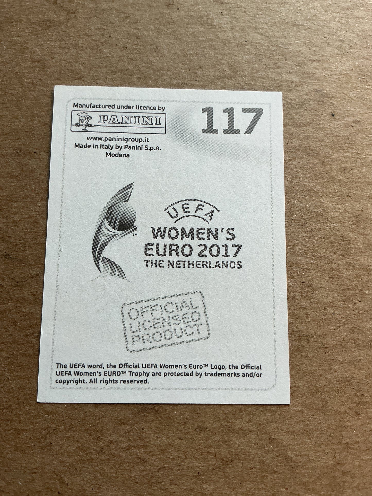 Hedvig Lindahl, Sweden 🇸🇪 FIFA Women’s Euro Cup 2017 Panini hand signed