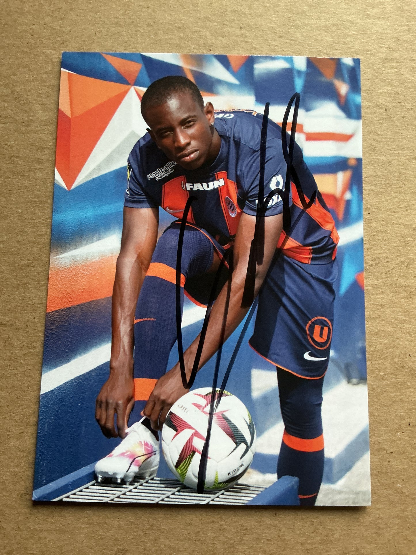 Kelvin Yeboah, Ghana 🇬🇭 Montpellier HSC 2023/24 hand signed