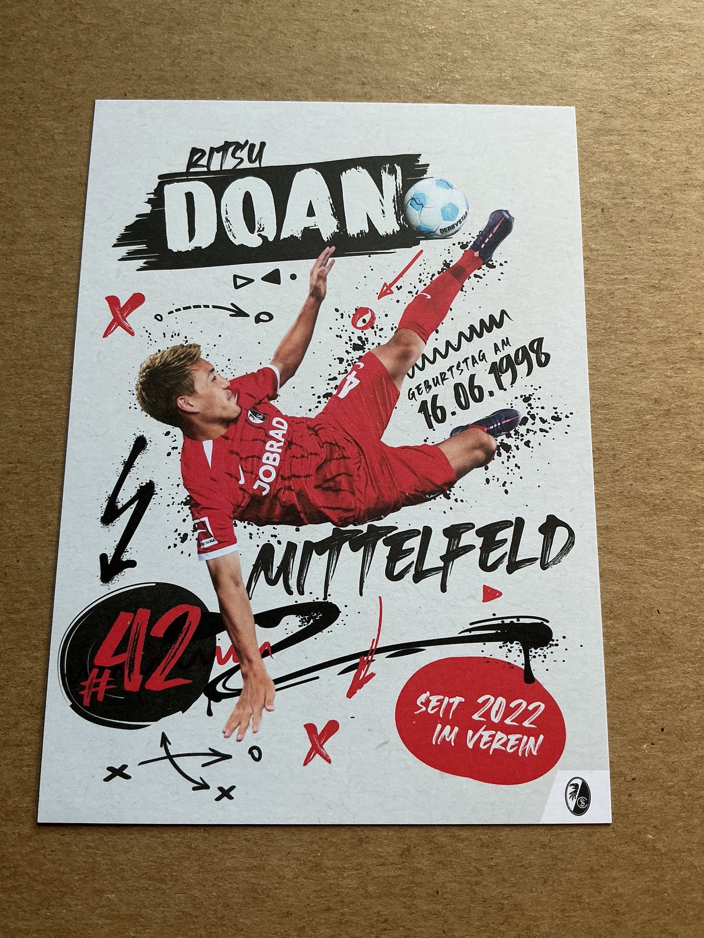 Ritsu Doan, Japan 🇯🇵 SC Freiburg 2024/25 hand signed