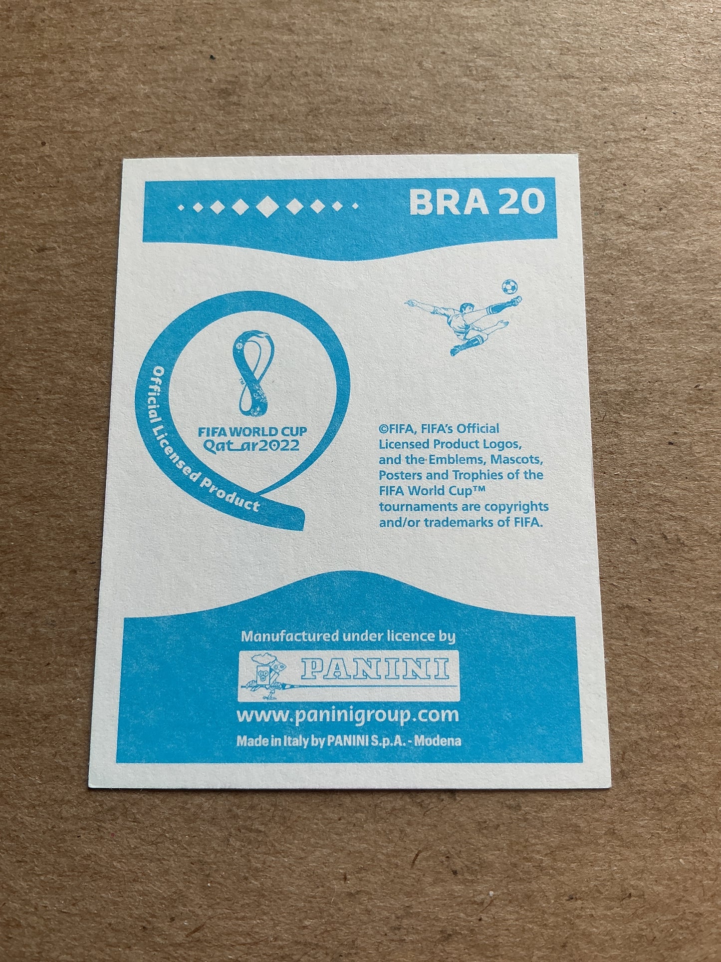Vinicius Jr, Brazil 🇧🇷 FIFA World Cup 2022 Panini hand signed