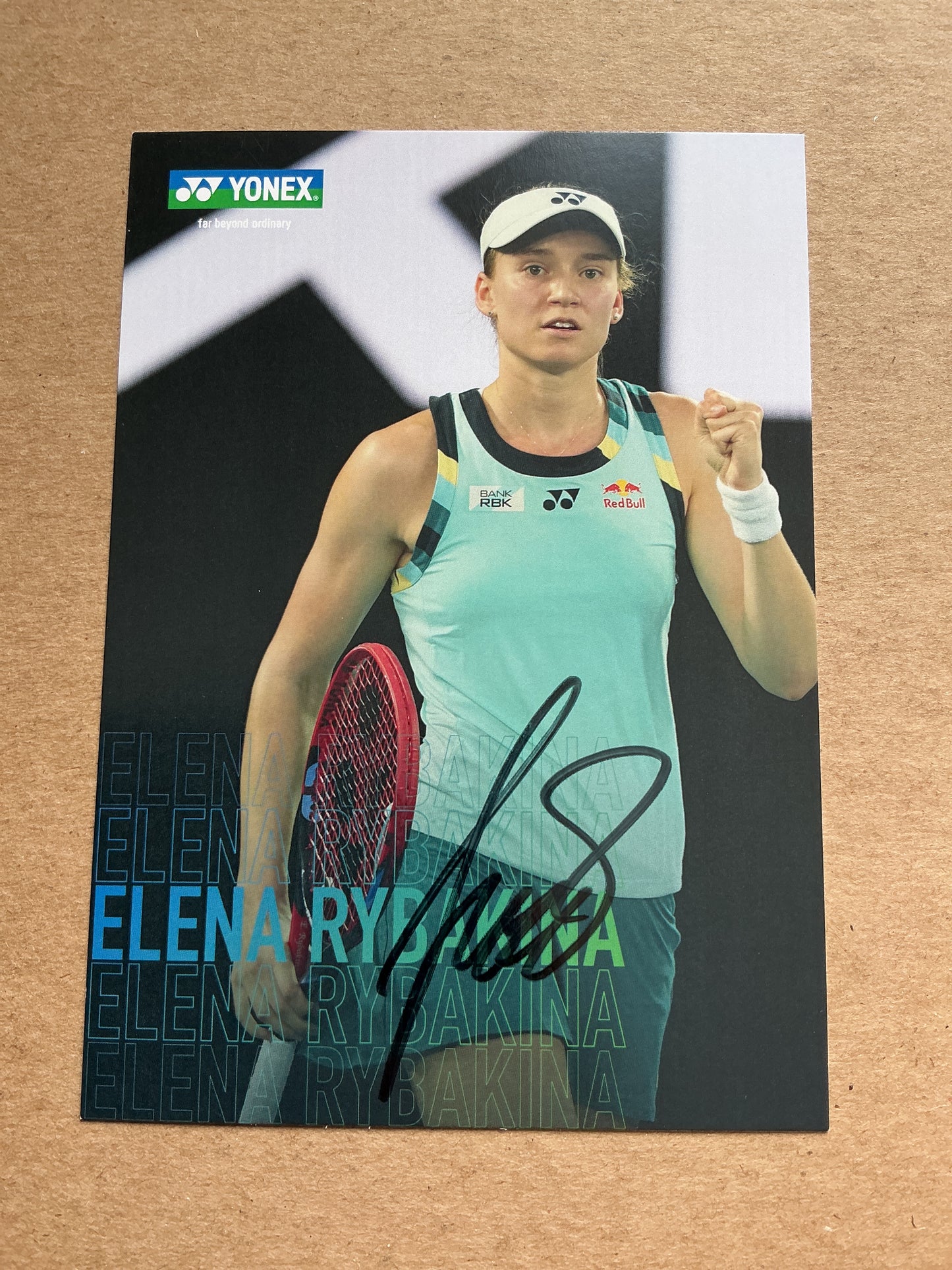 Elena Rybakina, Kazakhstan 🇰🇿 Tennis Sports 2025 hand signed