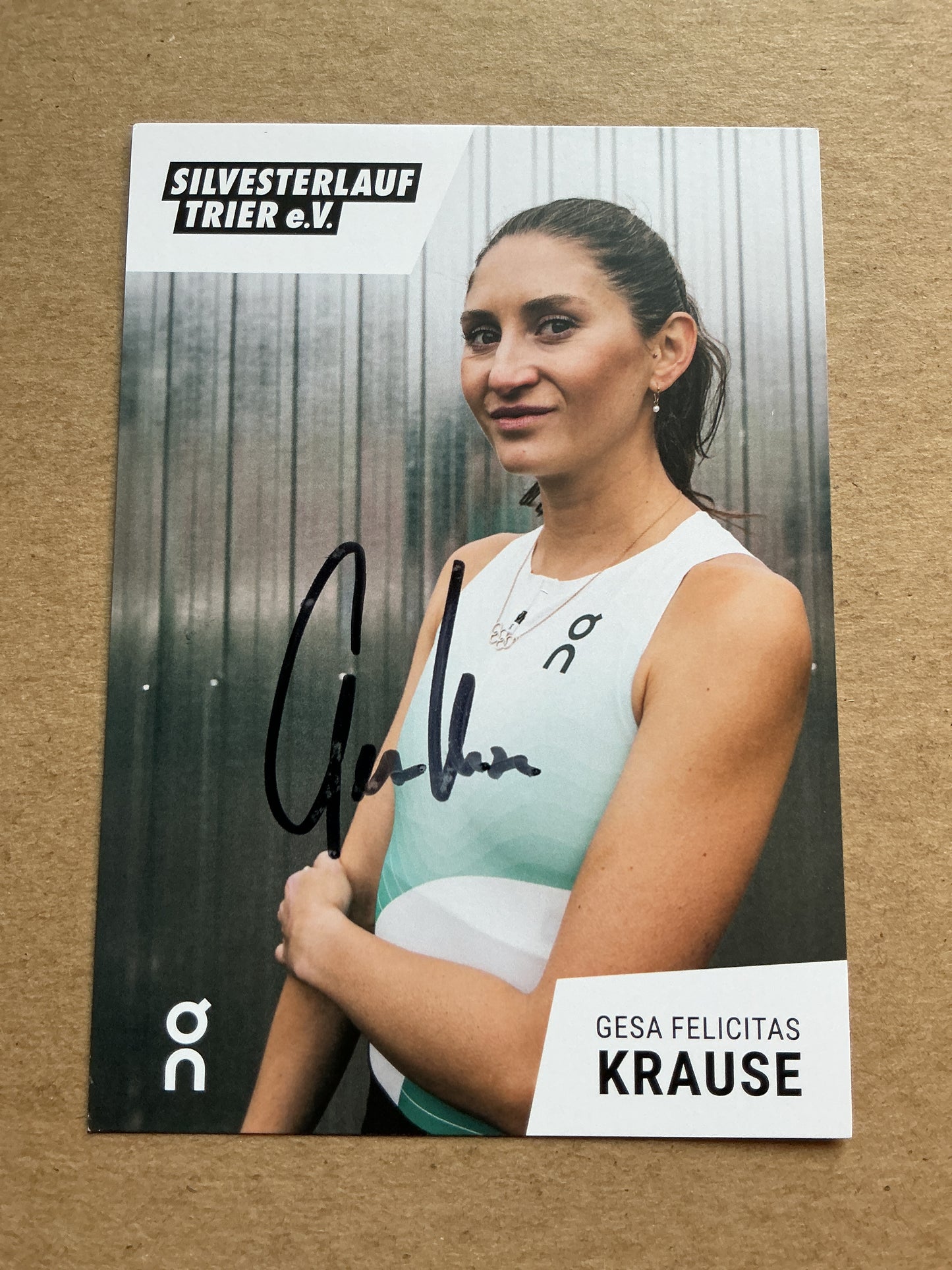 Gesa Felicitas Krause, Germany 🇩🇪 Athletics Summer Olympics 2024 hand signed