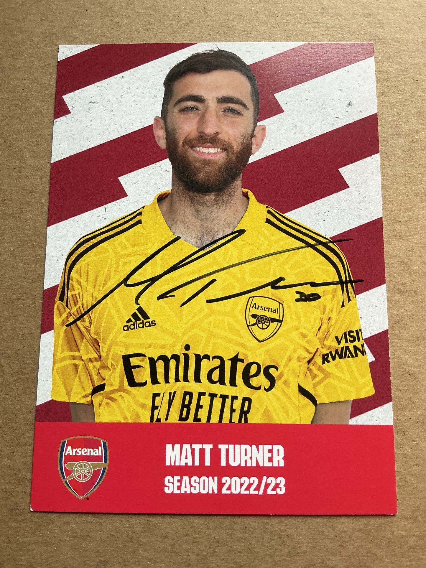Matt Turner, USA 🇺🇸 Arsenal FC 2022/23 hand signed