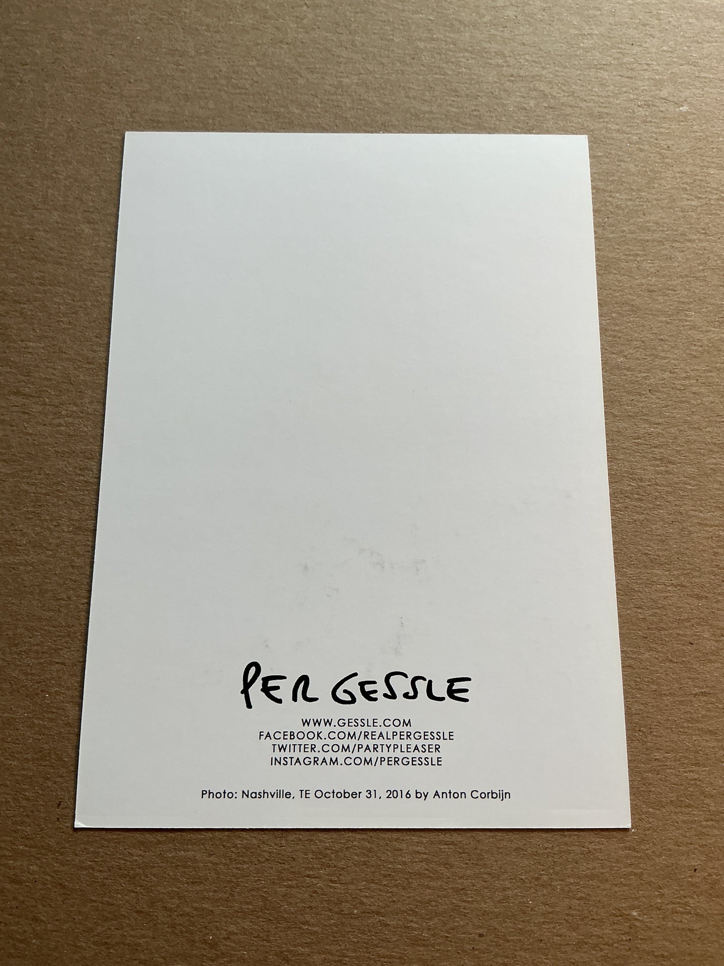 Per Gessle, Sweden 🇸🇪 Singer, Songwriter, Guitarist hand signed
