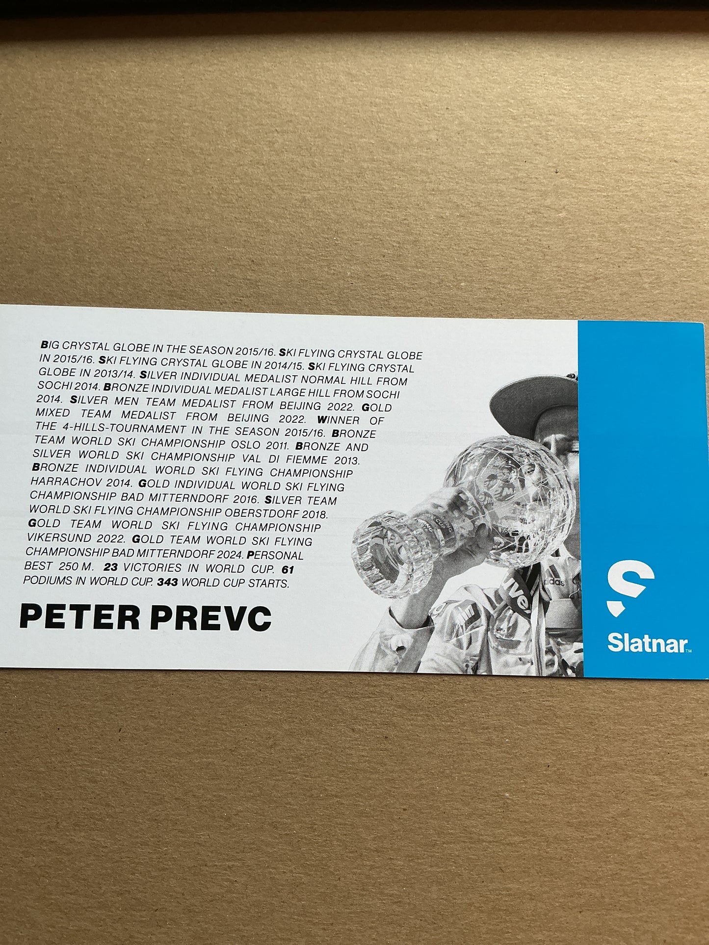 Peter Prevc, Slovenia ๐ธ๐ฎ Ski Jumping Winter 2025/26 hand signed