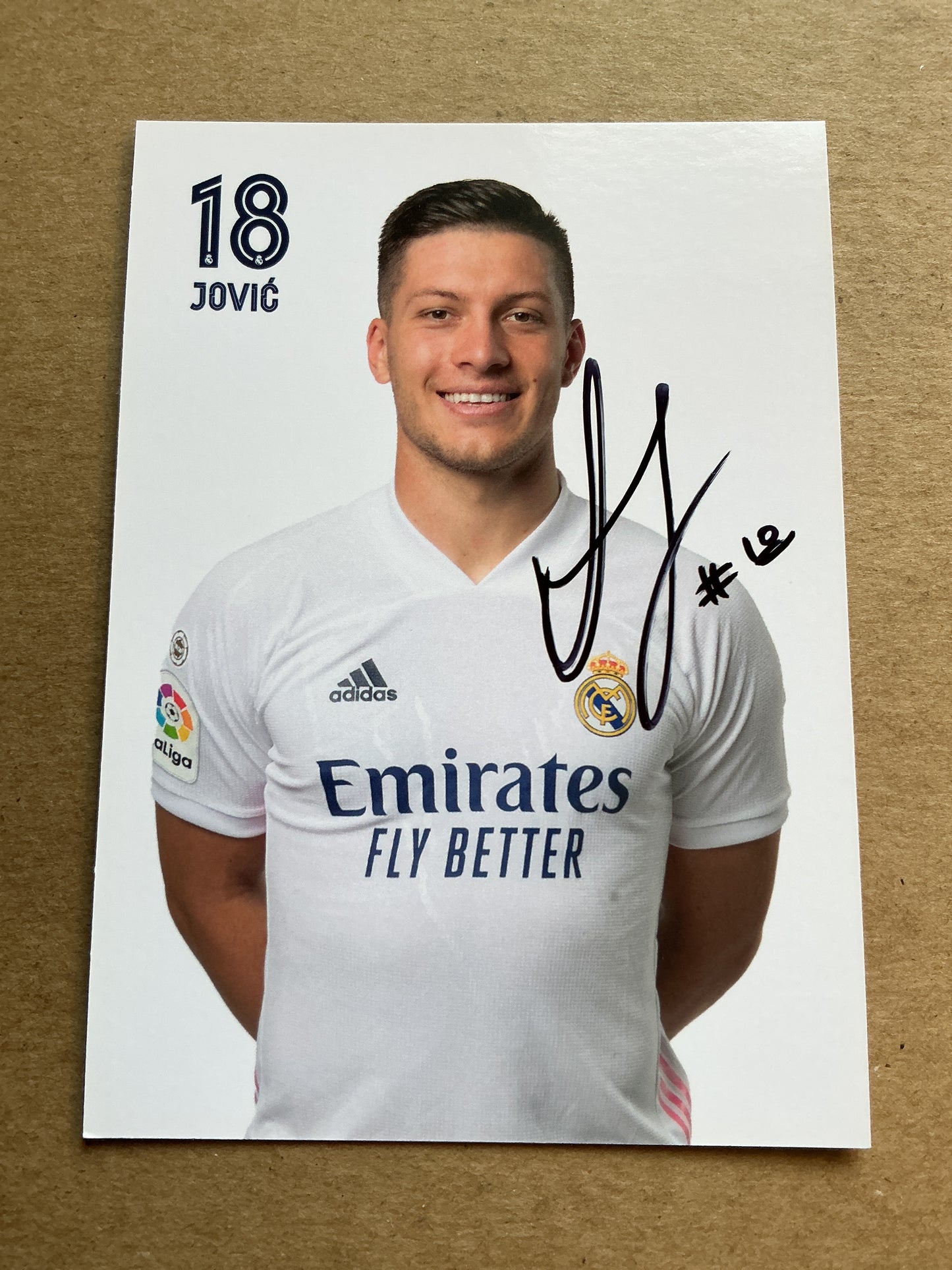 Luka Jovic, Serbia 🇷🇸 Real Madrid 2020/21 hand signed