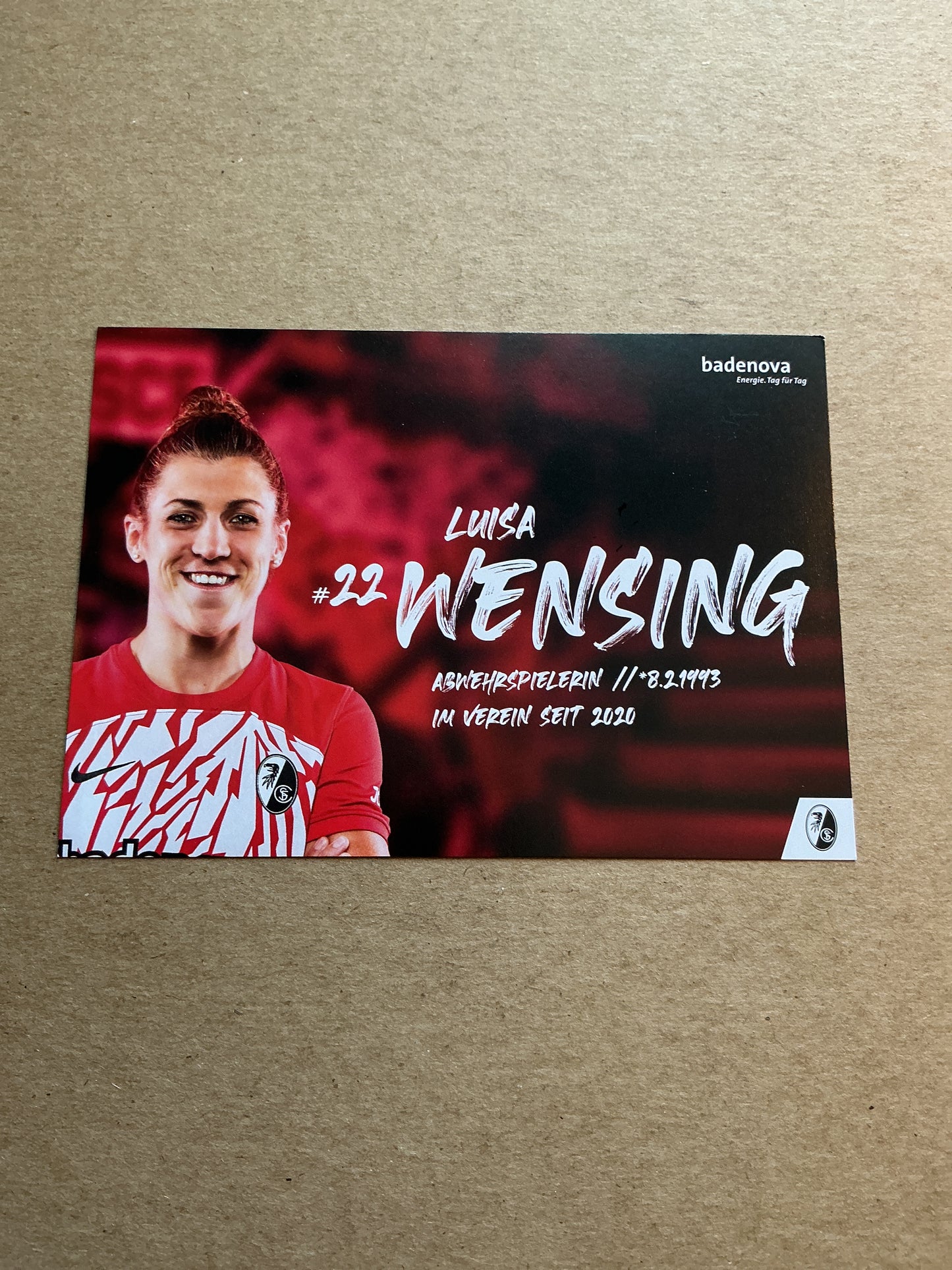 Luisa Wensing, Germany 🇩🇪 SC Freiburg 2023/24 hand signed