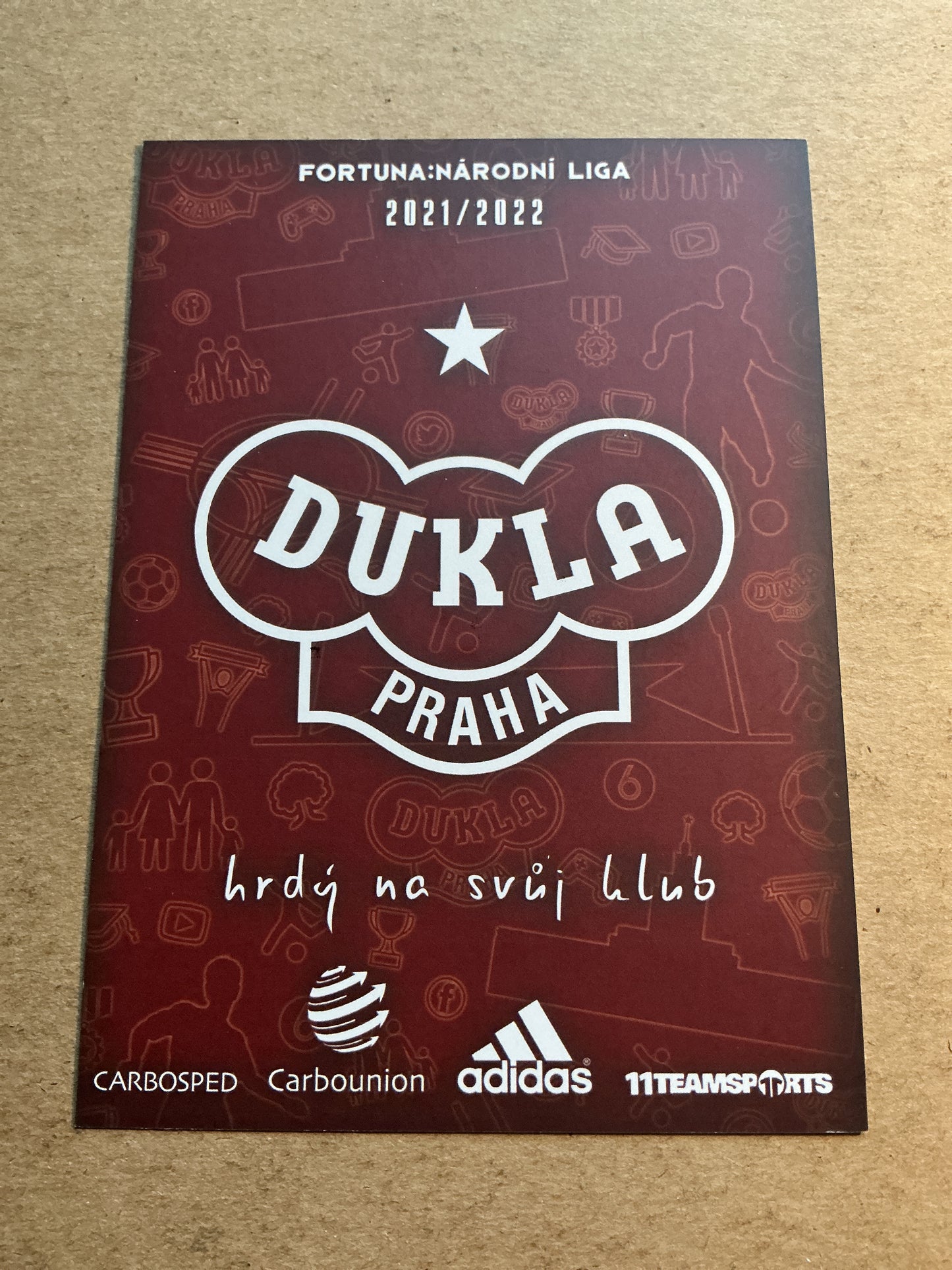 Jan Peterka, Czech Republic 🇨🇿 FK Dukla Prague 2021/22 hand signed