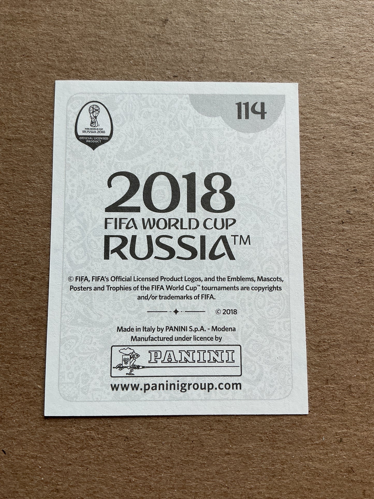 Rui Patrício, Portugal 🇵🇹 FIFA World Cup 2018 Panini hand signed