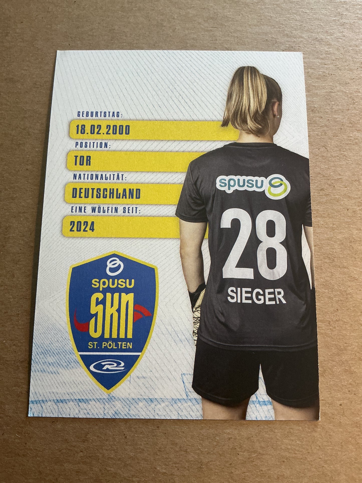 Laura Sieger, Germany 🇩🇪 SKN St. Pölten 2024/25 hand signed