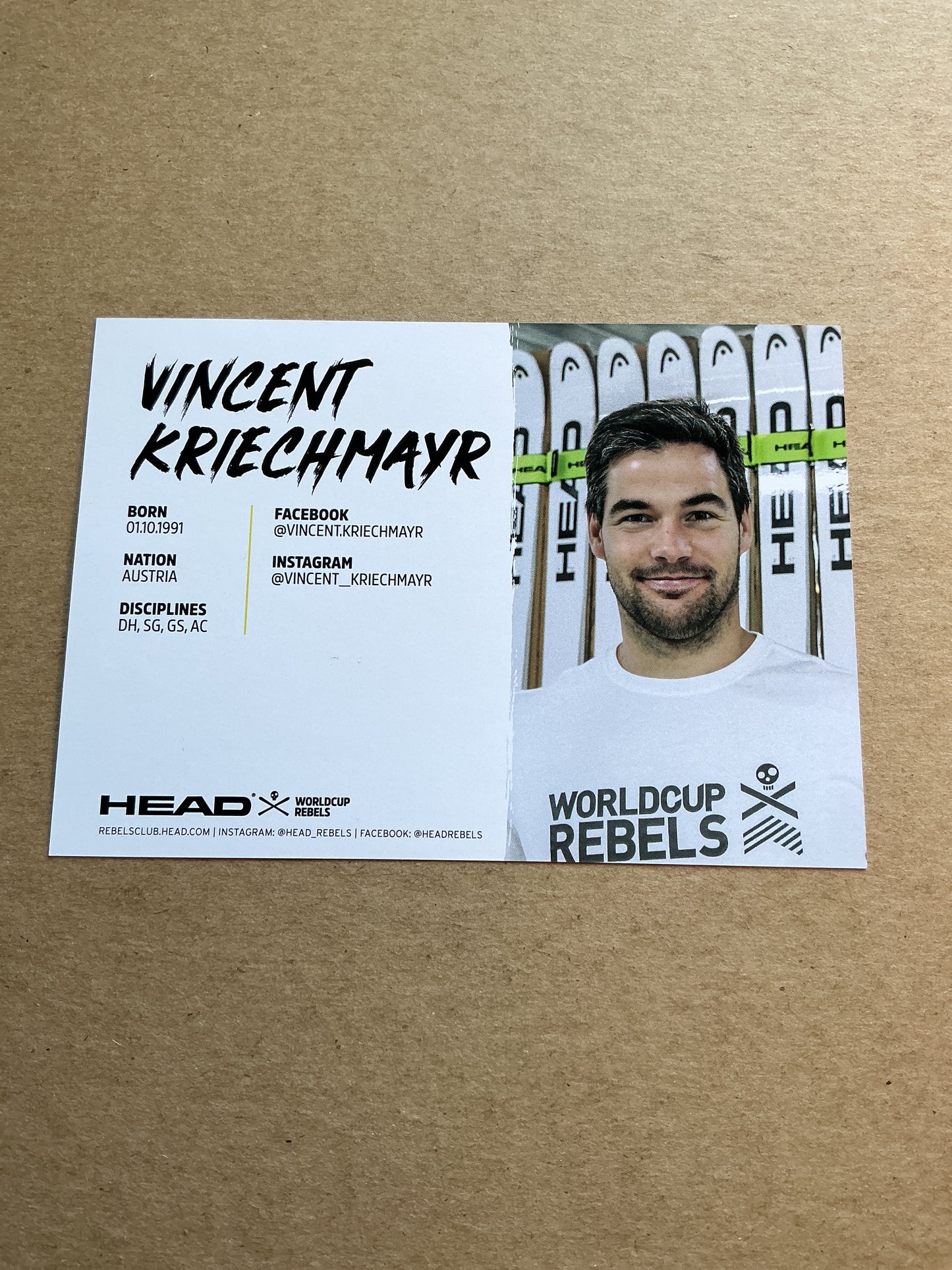 Vincent Kriechmayr, Austria 🇦🇹 Alpine Winter Sports 2024/25 hand signed