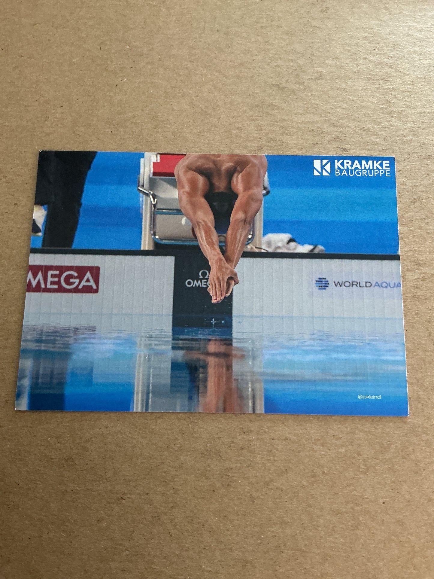 Melvin Imoudu, Germany 🇩🇪 Swimming Summer Olympics 2024 hand signed